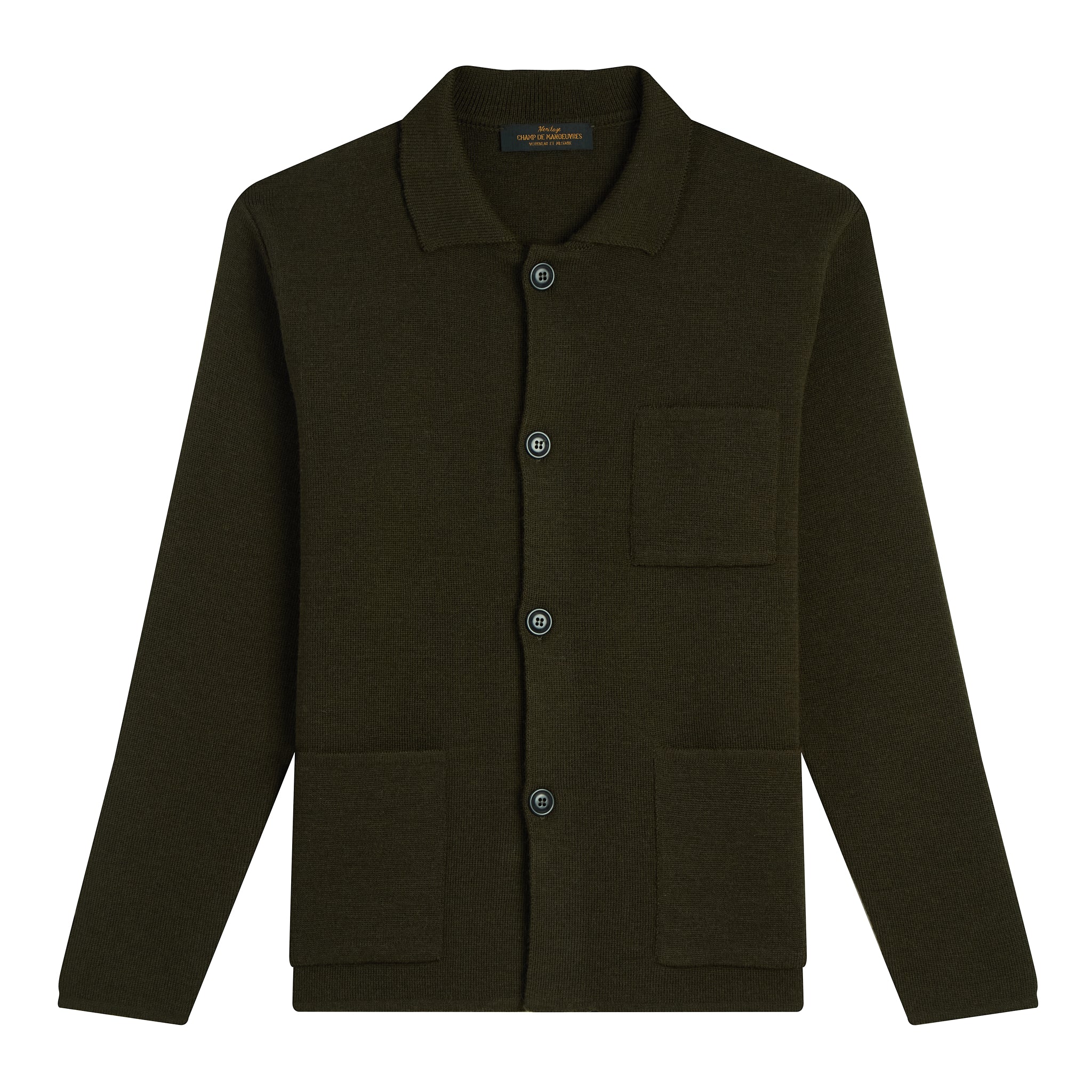 Veste de travail journeyman kaki — détail, blousondenim1