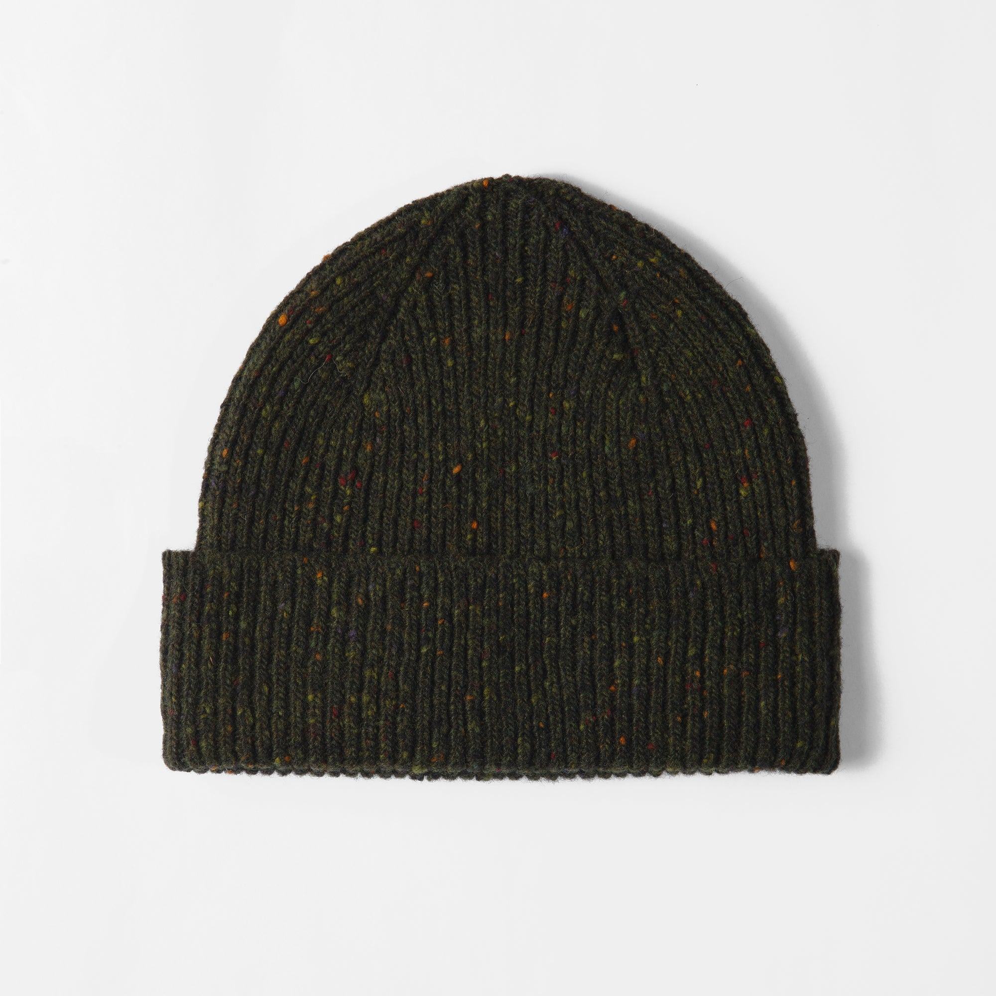 Bonnet Laine Vintage vert moucheté - Champ de Manoeuvres