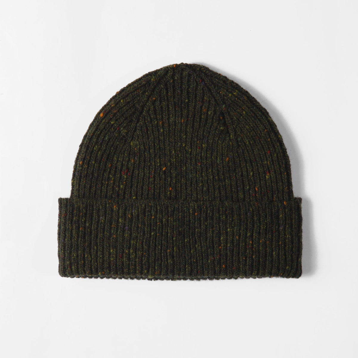 Bonnet Laine Vintage vert moucheté