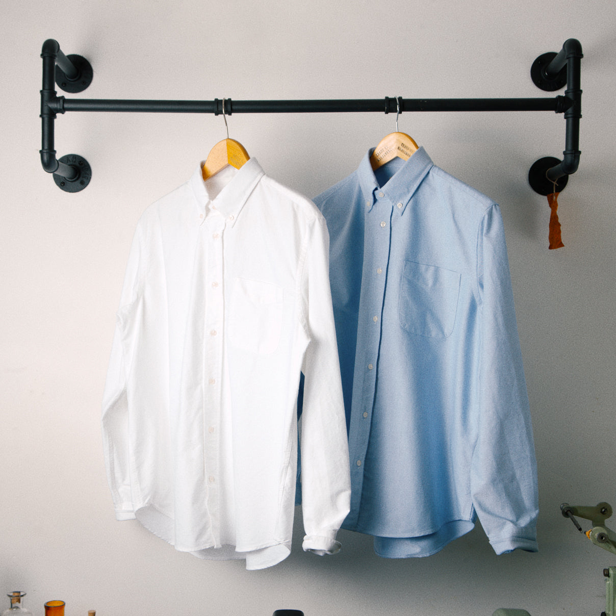 chemise button down blanche x ciel
