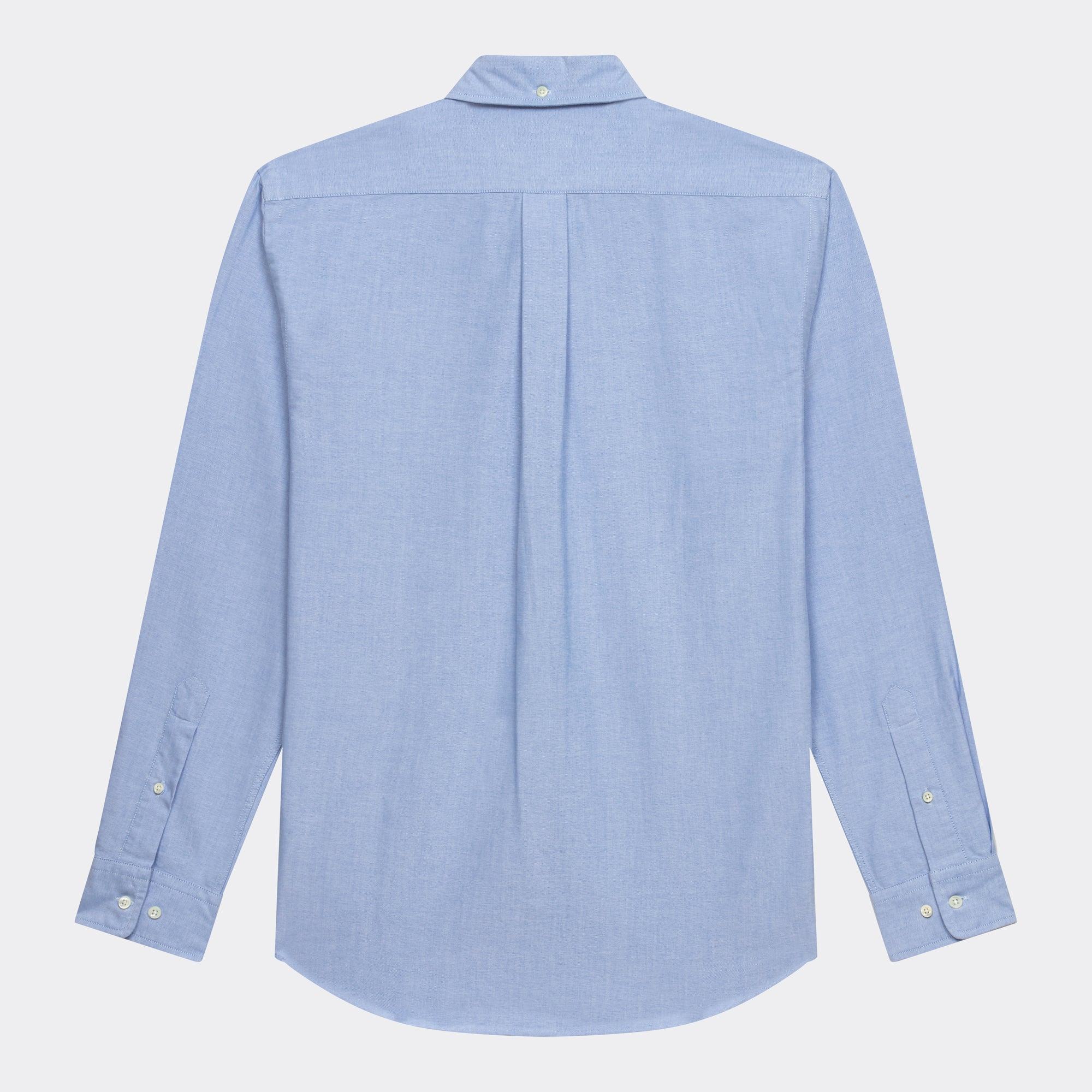 Chemise oxford button down bleue - Champ de Manoeuvres