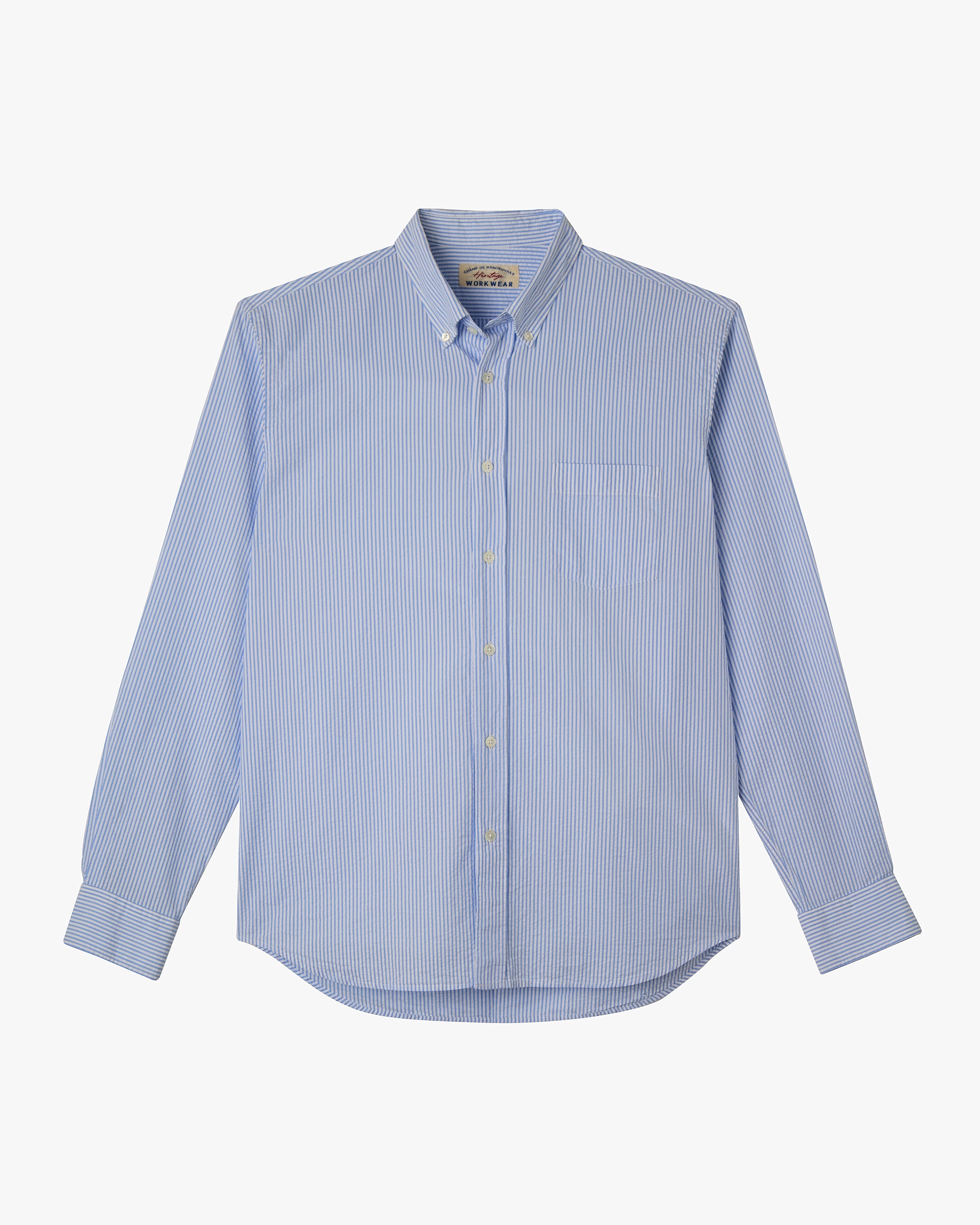 Chemise Seersucker à Rayures