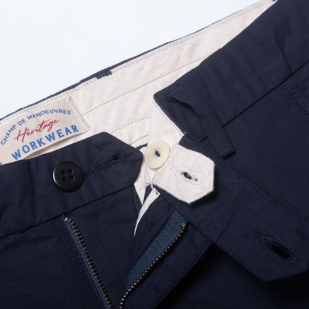 Chino Gabardine Marine - Champ de Manoeuvres