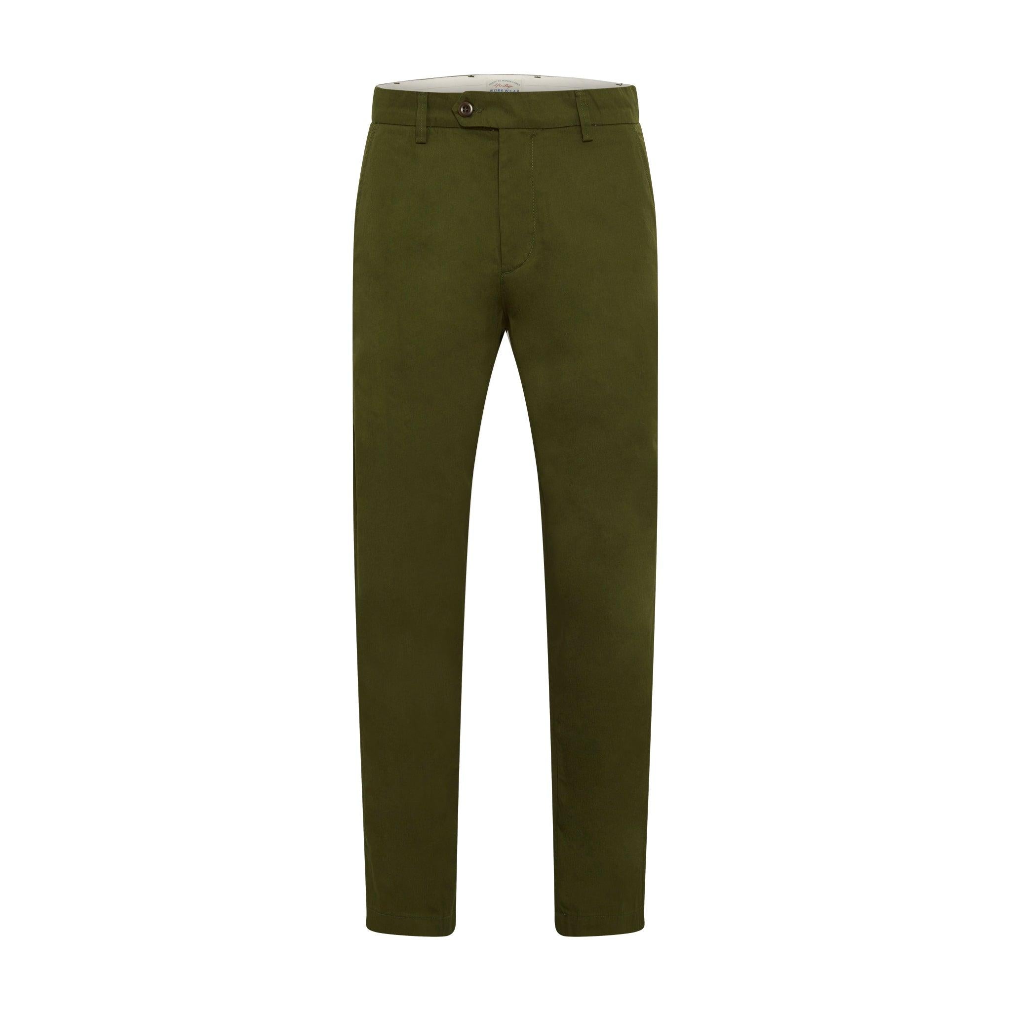 Chino Gabardine Olive - Champ de Manoeuvres