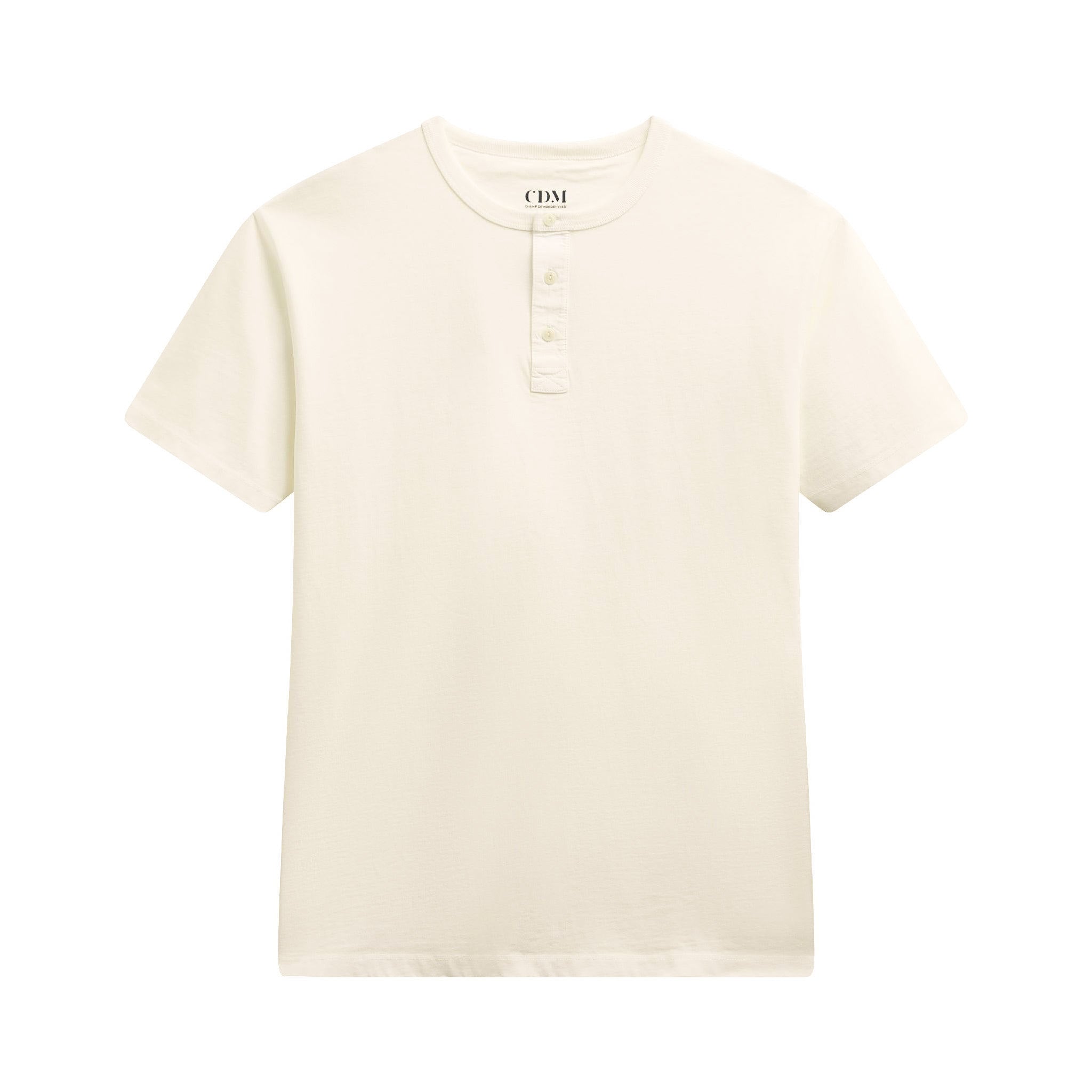 henley manches courtes homme