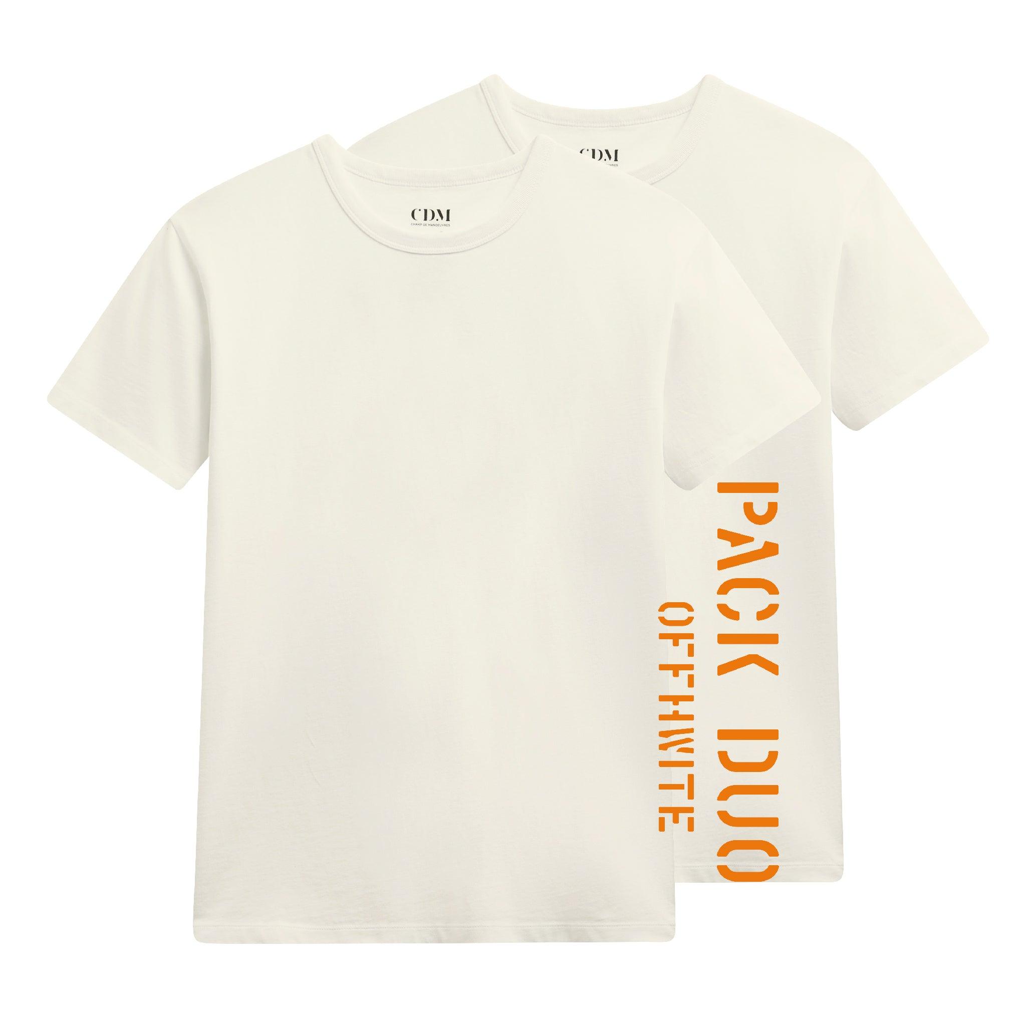 Pack Duo T-shirt Offwhite - Champ de Manoeuvres