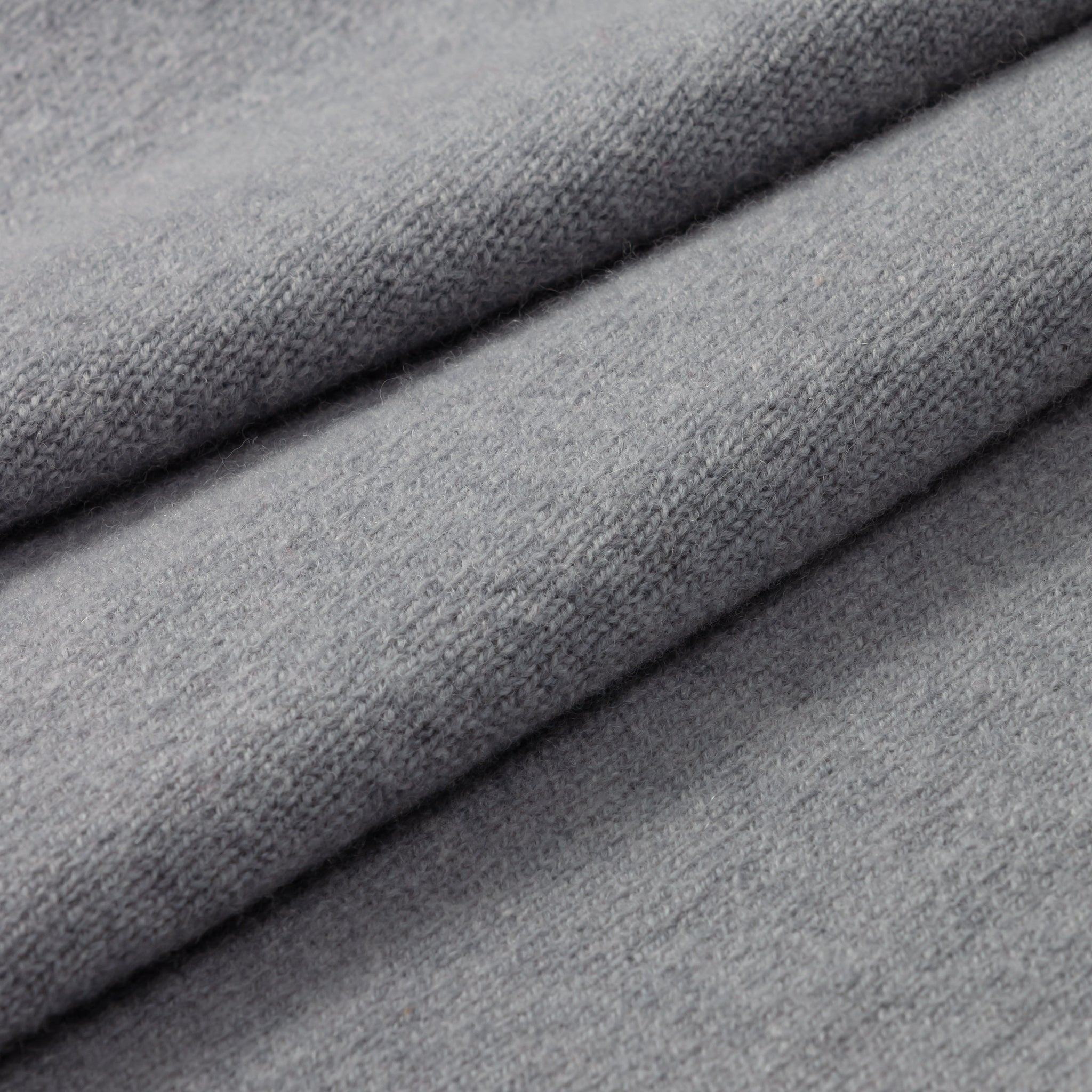 Pull Lambswool Gris clair - Champ de Manoeuvres