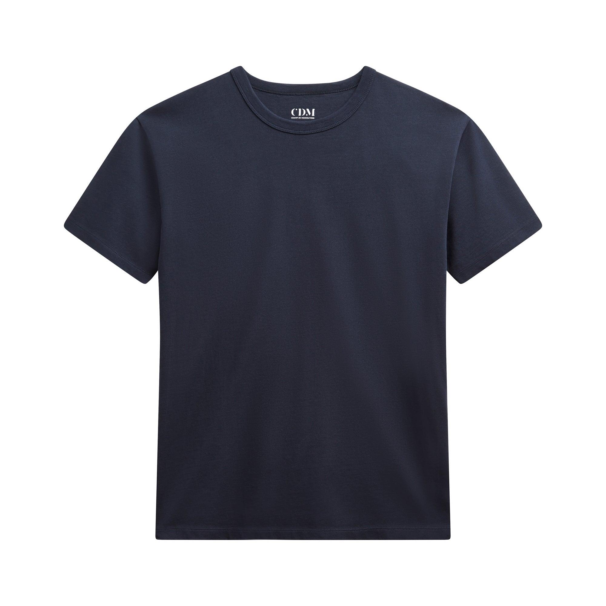 T-shirt colletage navy - Champ de Manoeuvres