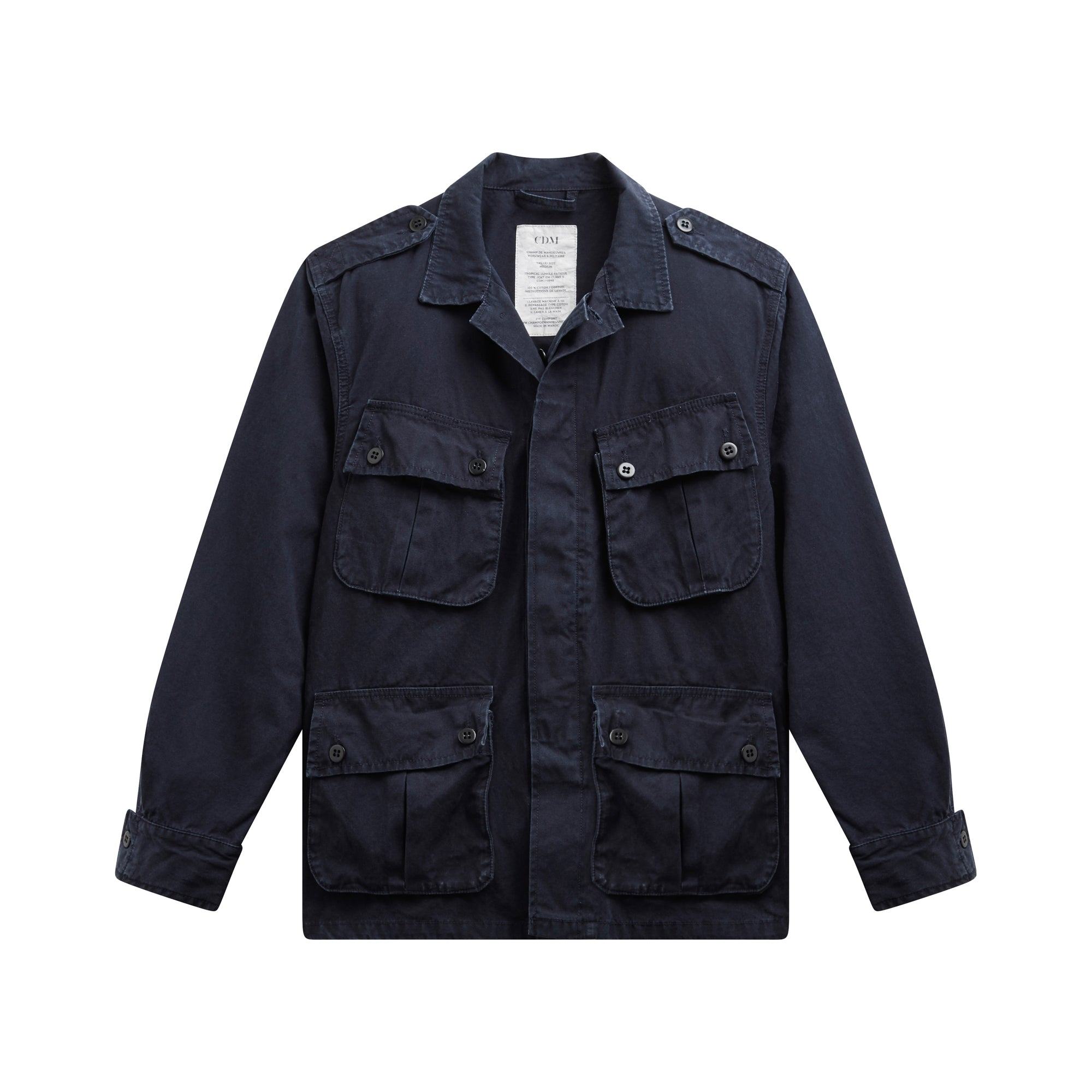 Tropical Jungle jacket Marine - Champ de Manoeuvres