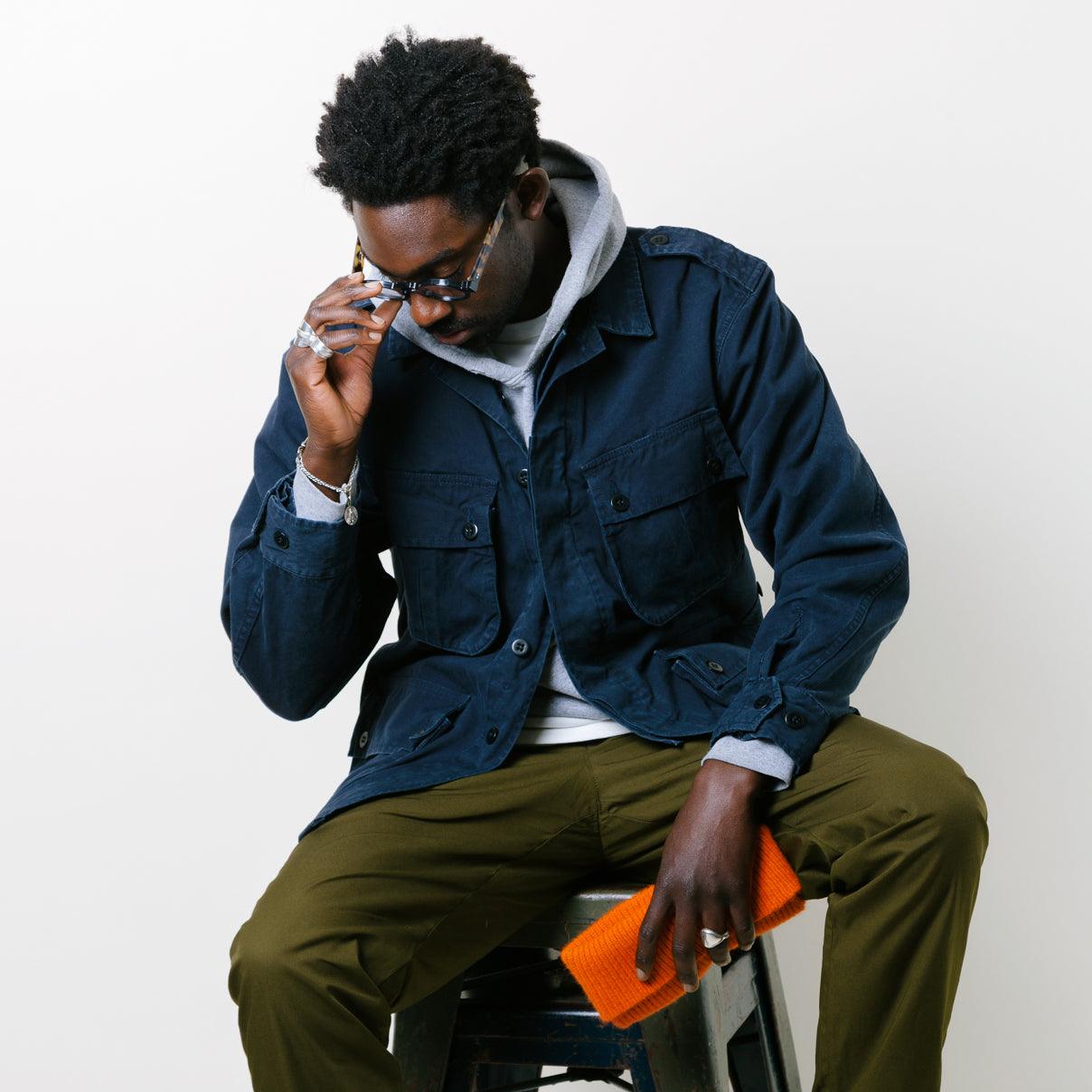 Tropical Jungle jacket Marine - Champ de Manoeuvres