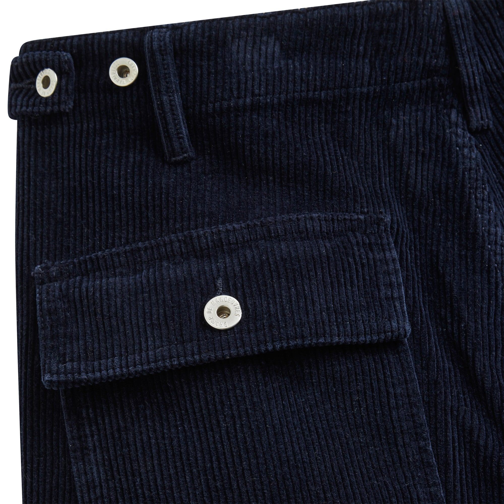 Utility Pant Corduroy marine - Champ de Manoeuvres