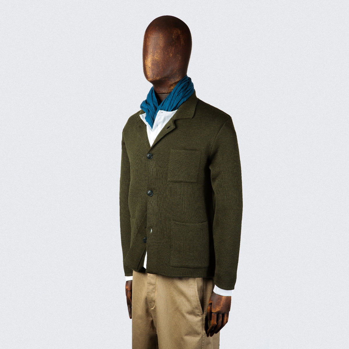 Veste de travail en laine Journeyman kaki