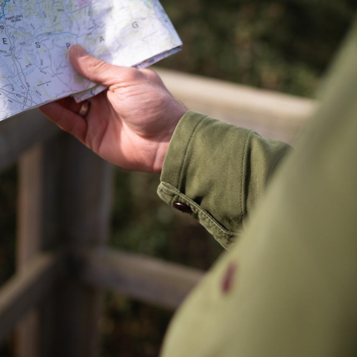 Veste de travail Moleskine olive drab - Champ de Manoeuvres