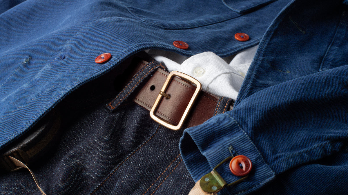 ceinture cuir marron homme de type vachette, style héritage.
