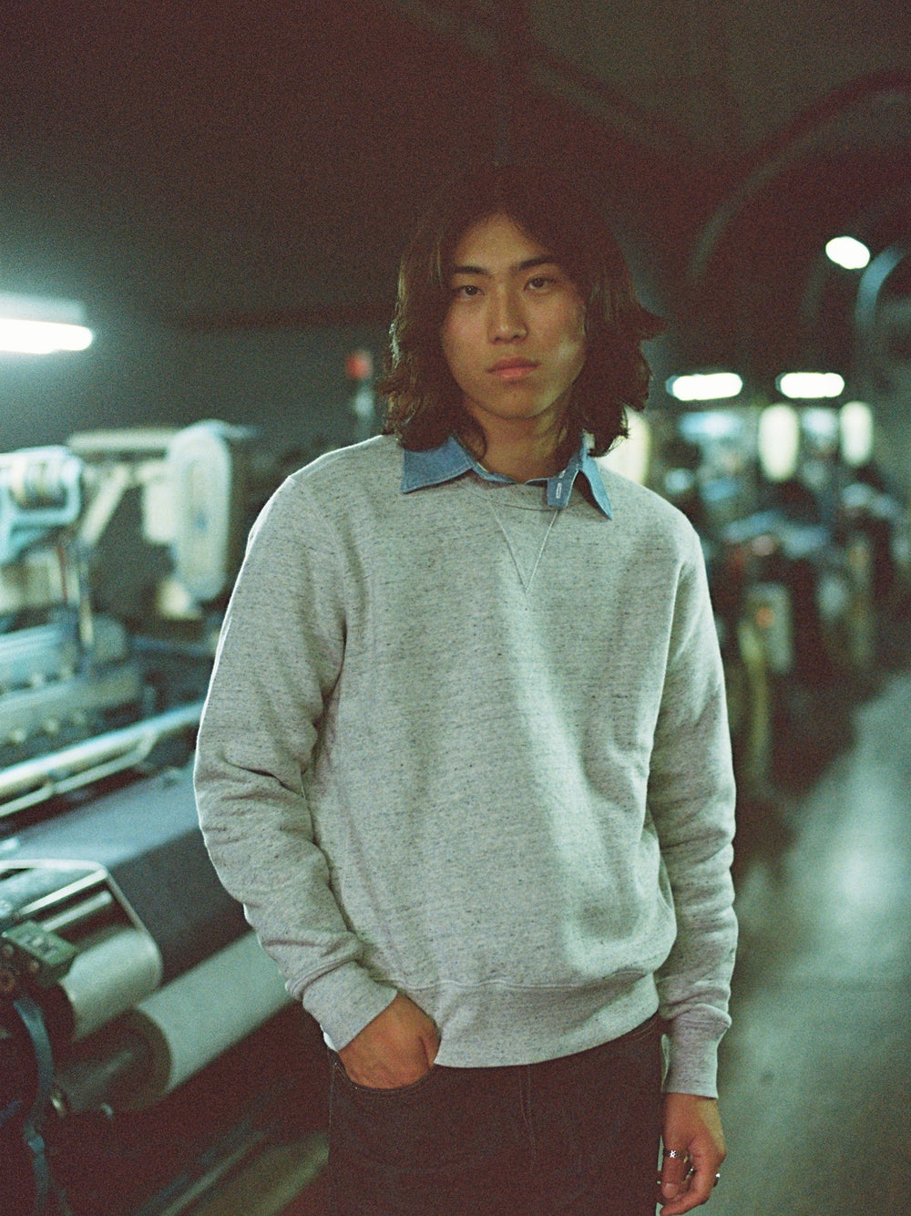 Sweatshirt en coton Ivy League pour homme