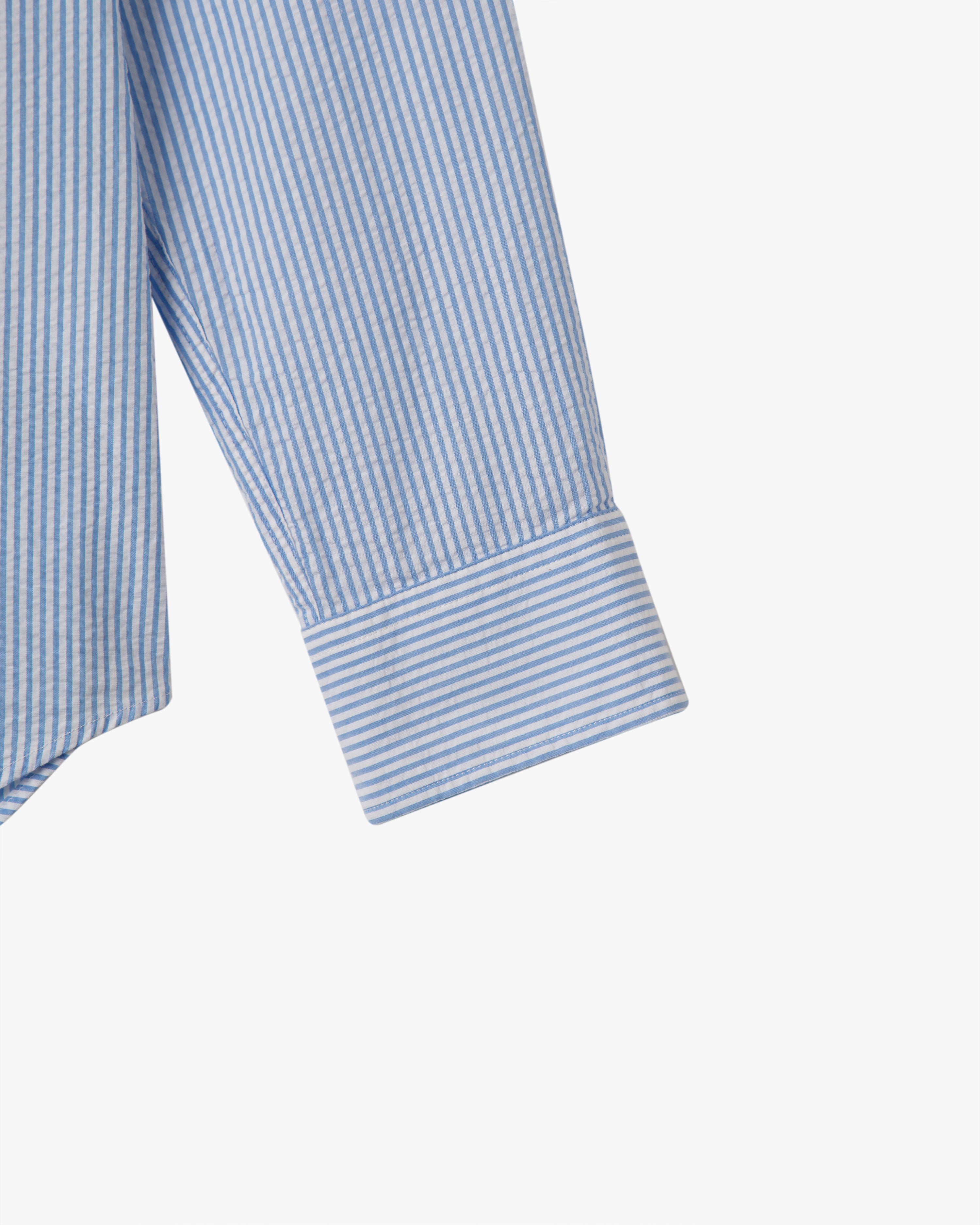 Chemise Seersucker à Rayures