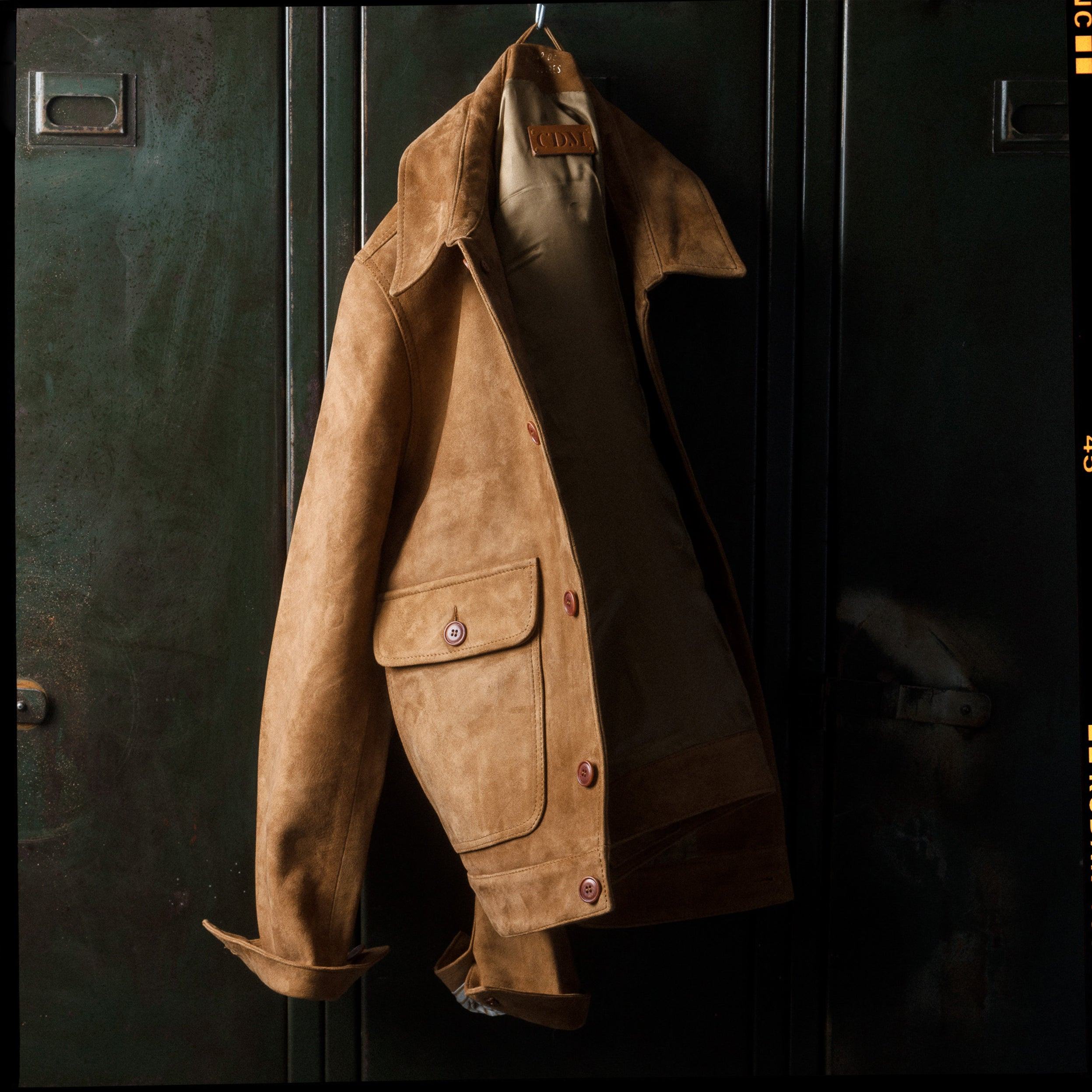 Blouson Cuir Velours Brad - Champ de Manoeuvres 