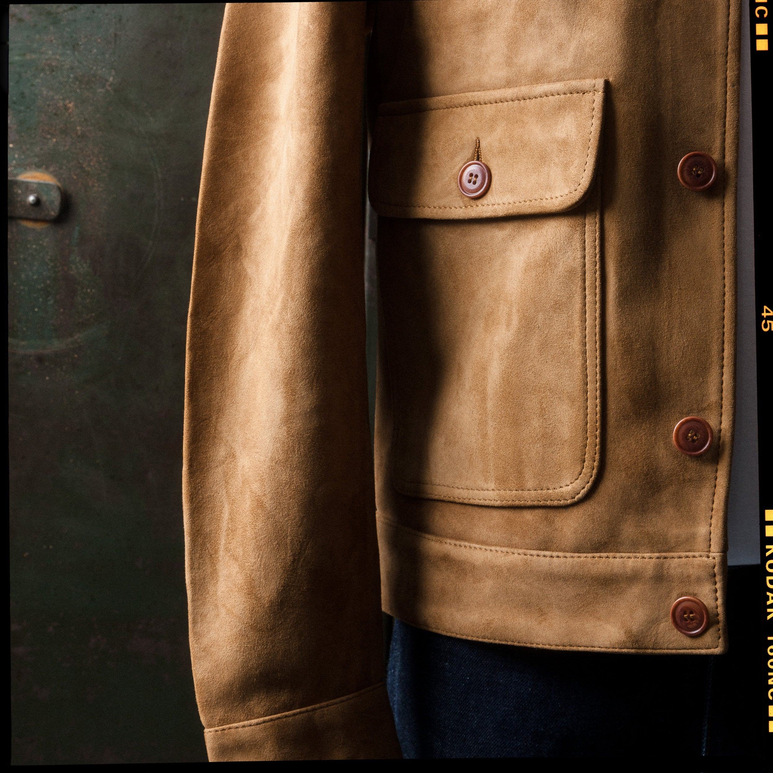 Blouson Cuir Velours Brad - Champ de Manoeuvres 