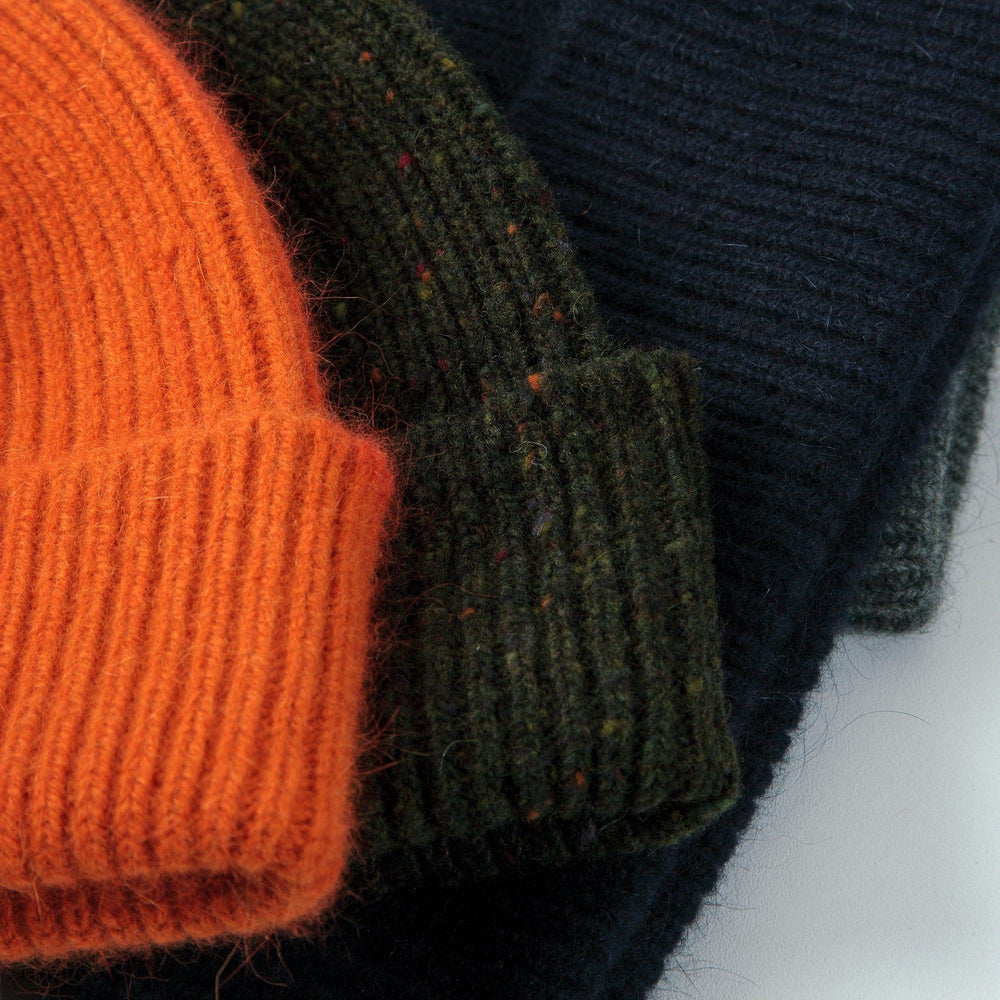 Speckled Green Vintage Wool Beanie 
