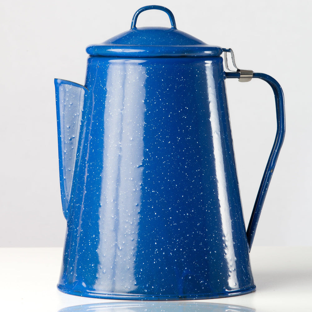 CAFETIERE BLEUE ÉMAILLÉE
