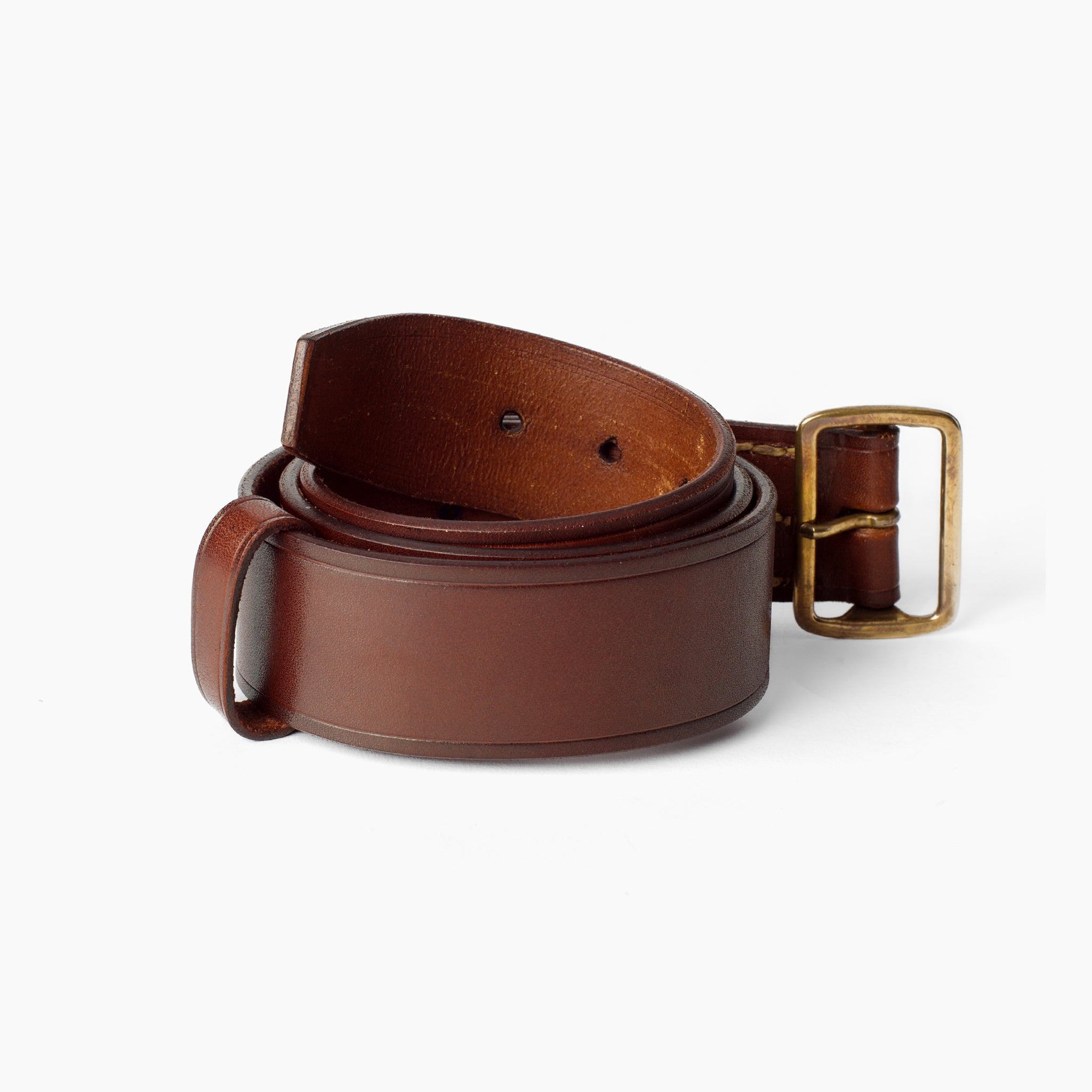 Ceinture en cuir à simple ardillon - Champ de Manoeuvres 