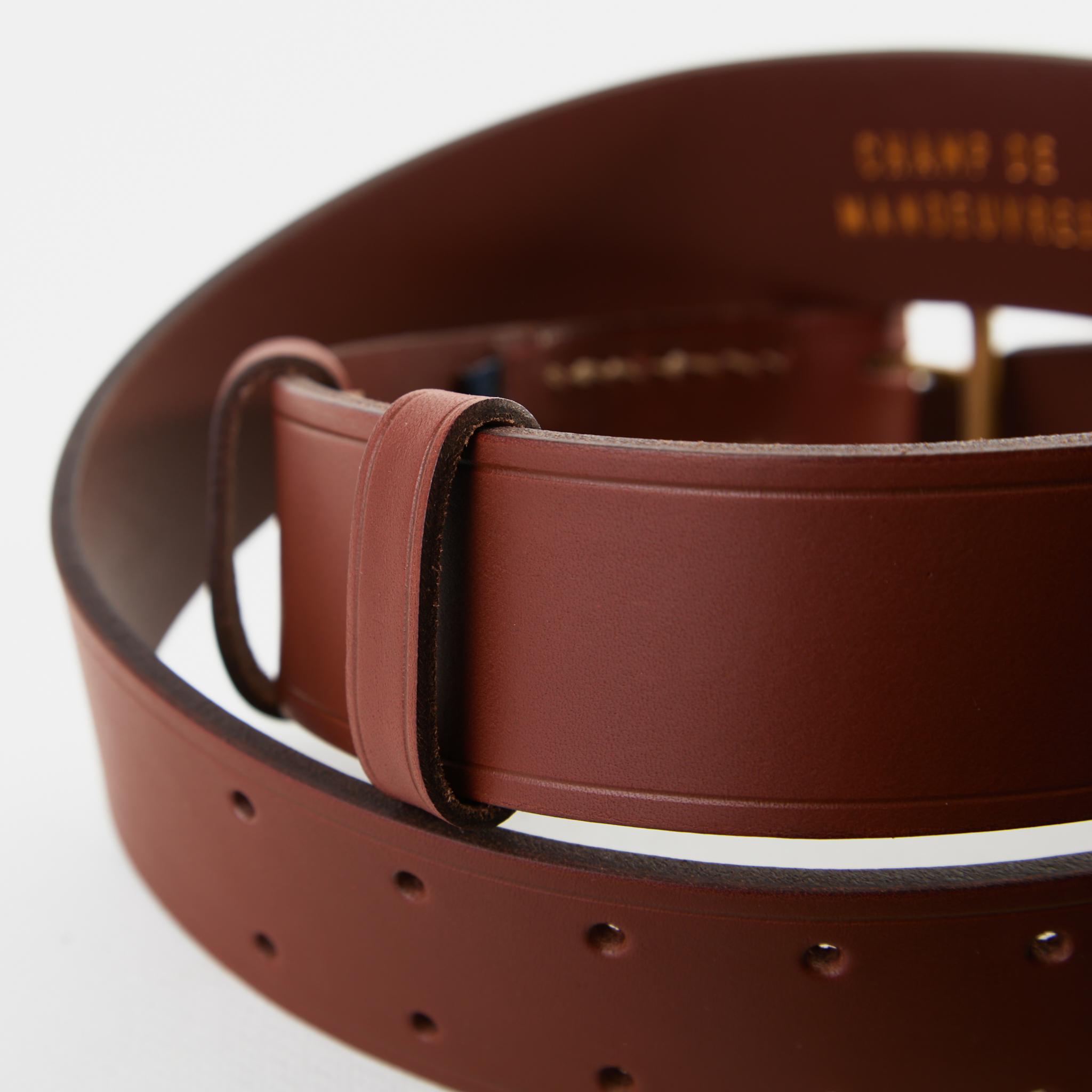 Ceinture en cuir pleine fleur de vachette