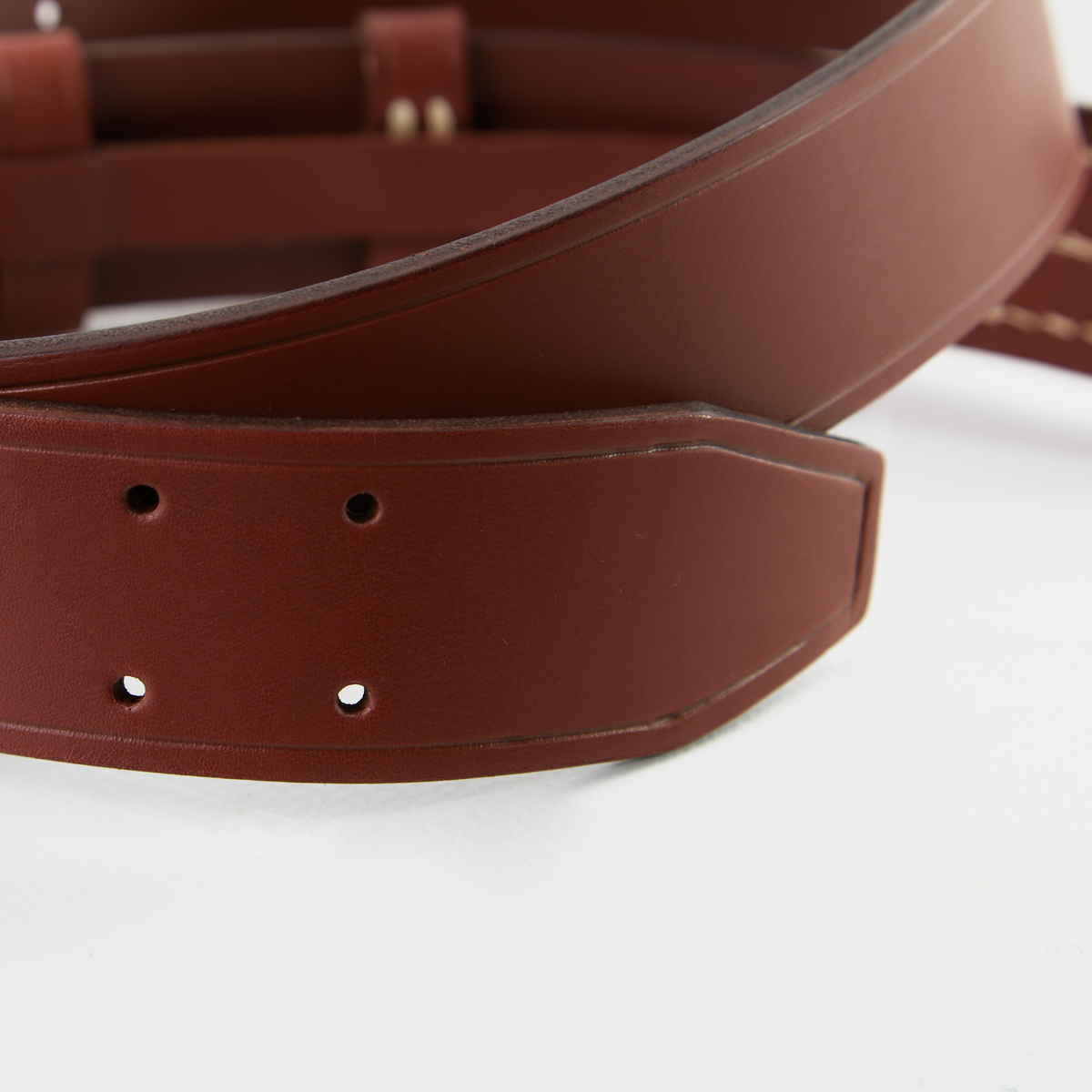 Ceinture en cuir pleine fleur de vachette — détail, ceinture cuir homme