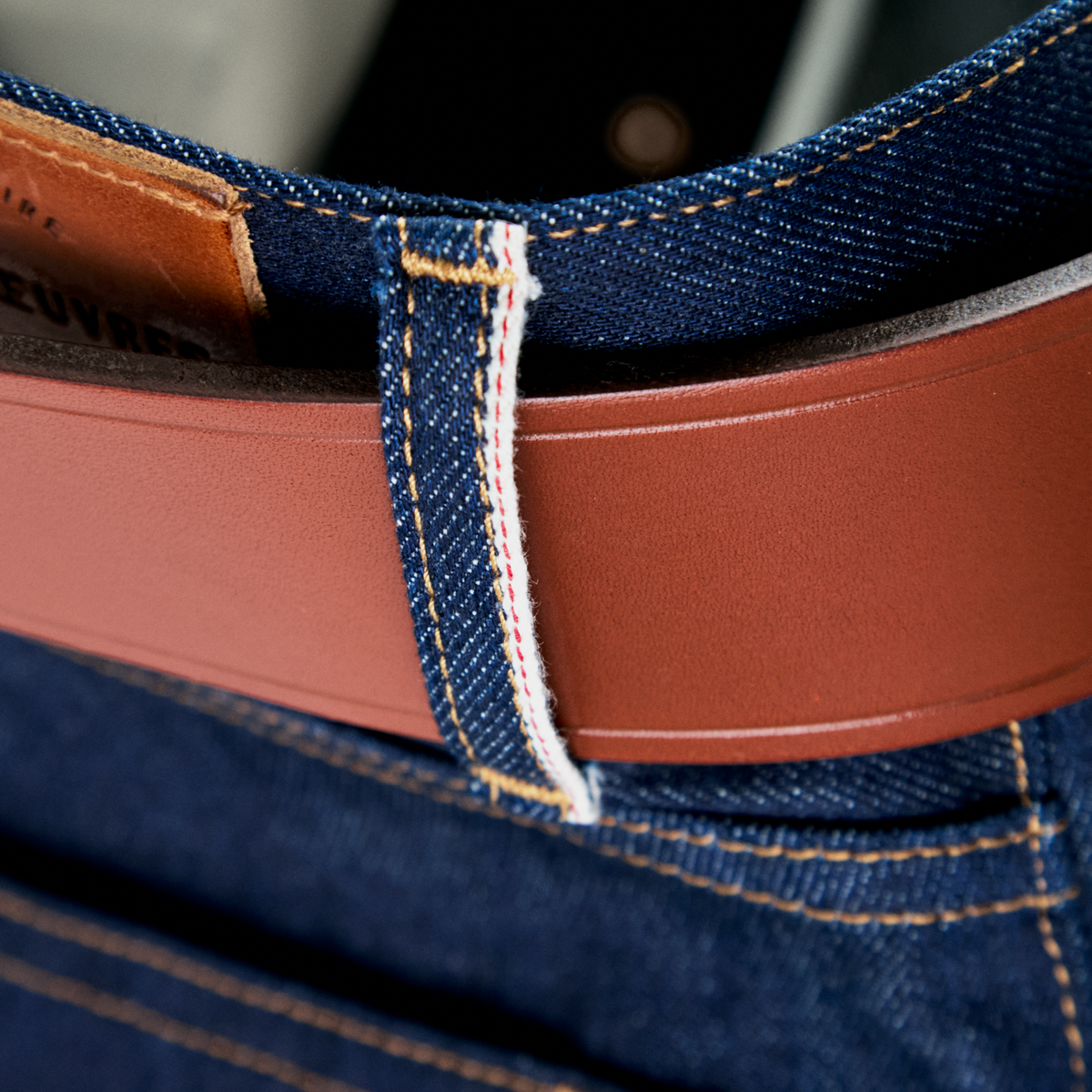 Ceinture en cuir pleine fleur de vachette — vue 6, ceinture cuir homme