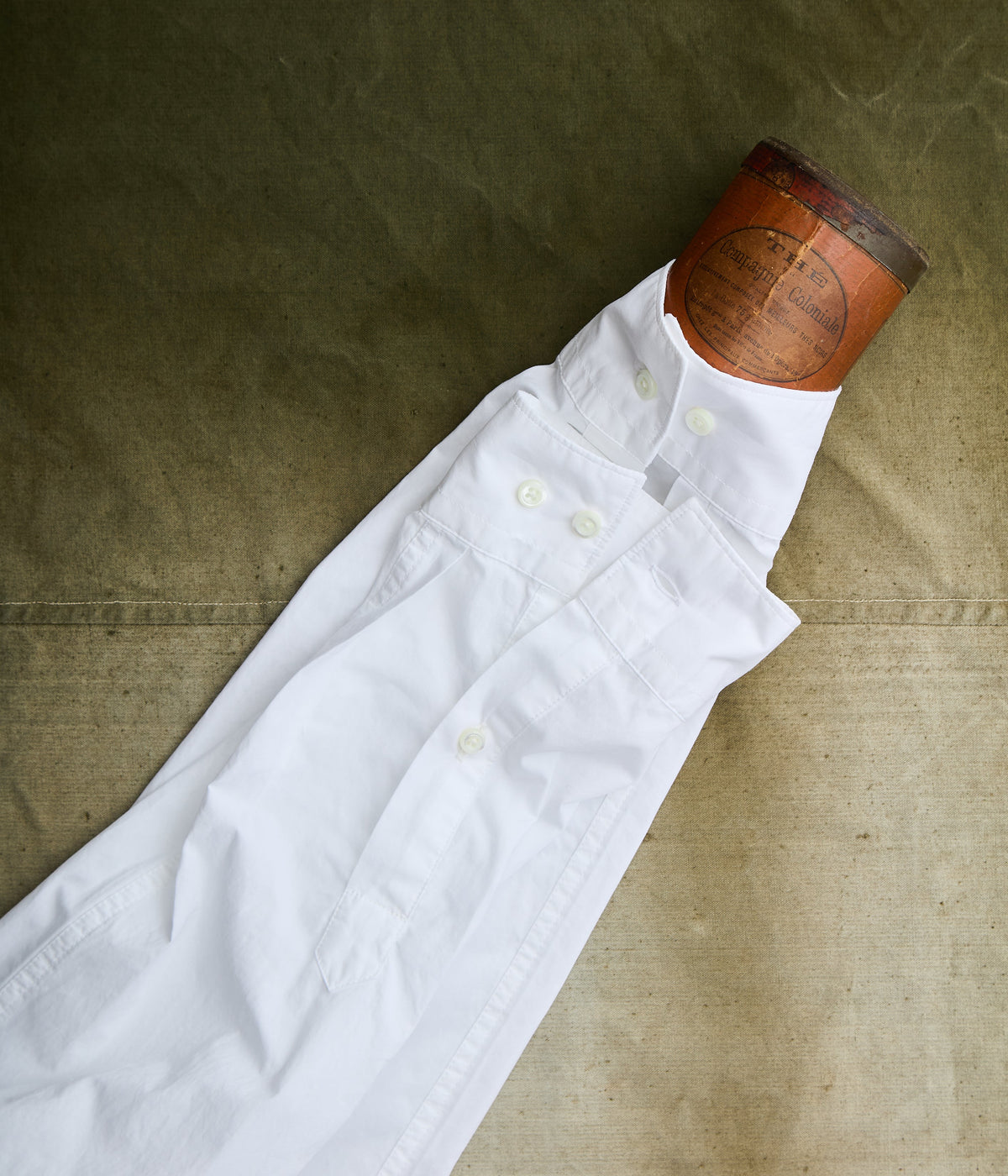 CHEMISE EN POPELINE - BLANC OPTIQUE