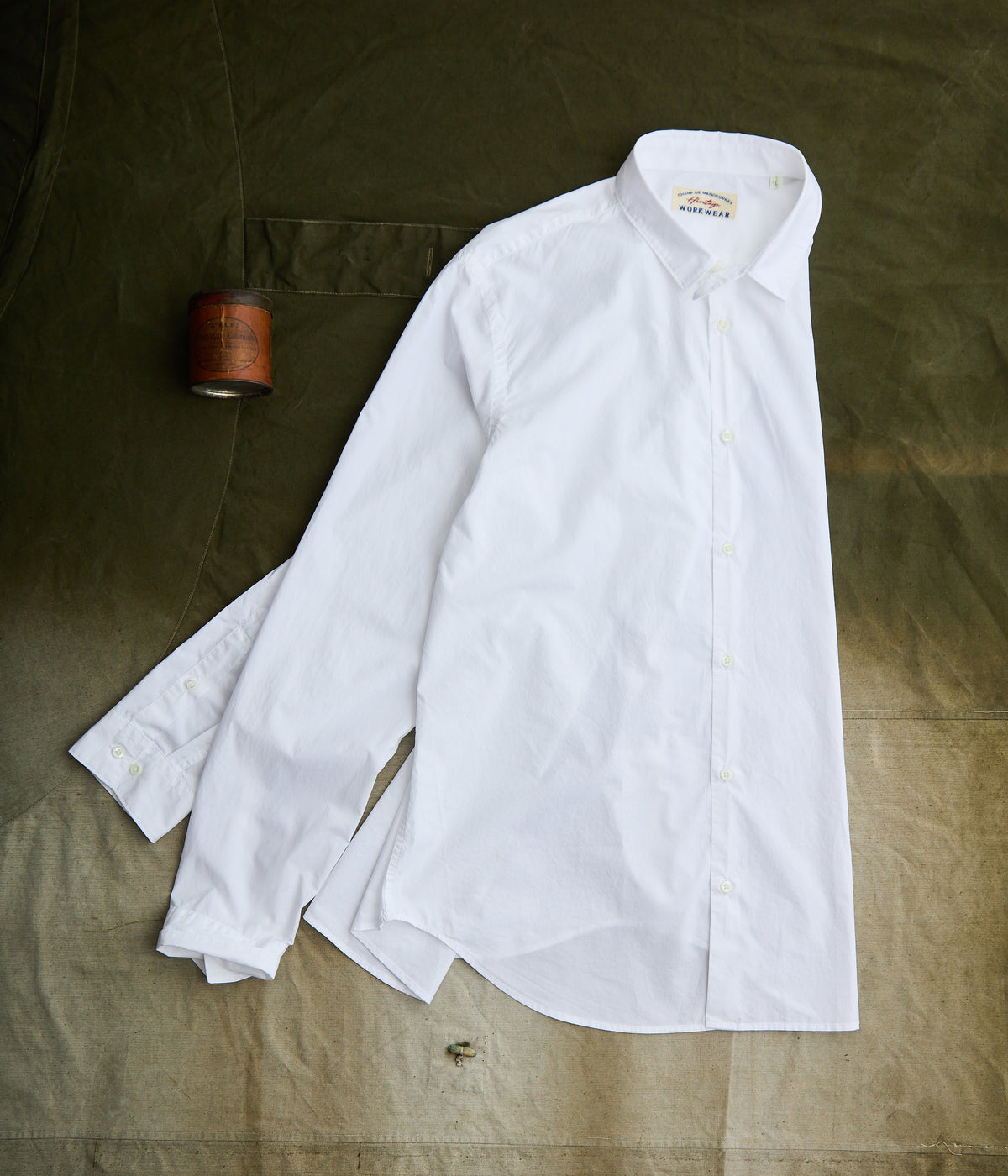 CHEMISE EN POPELINE - BLANC OPTIQUE