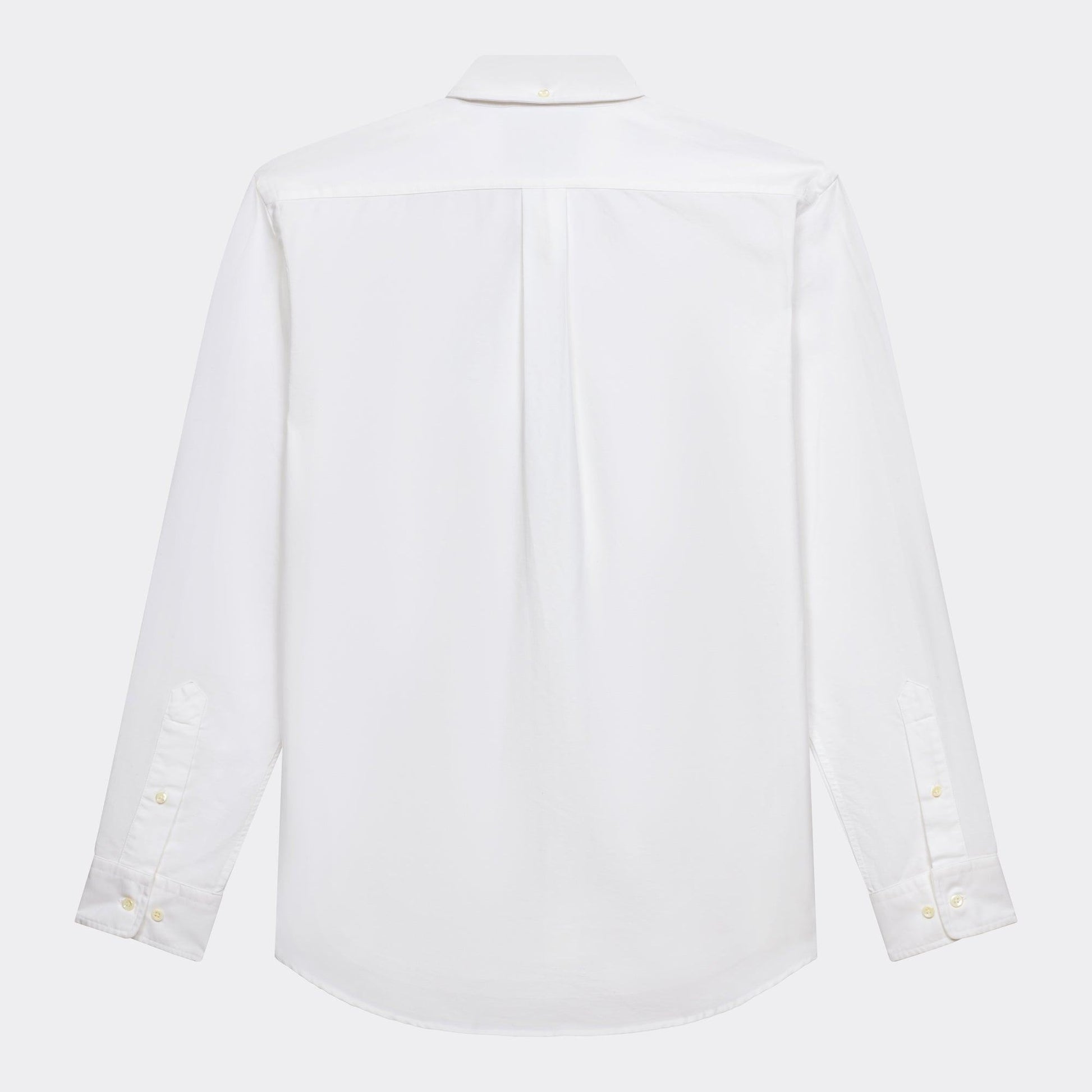 Chemise oxford button down blanche - Champ de Manoeuvres 