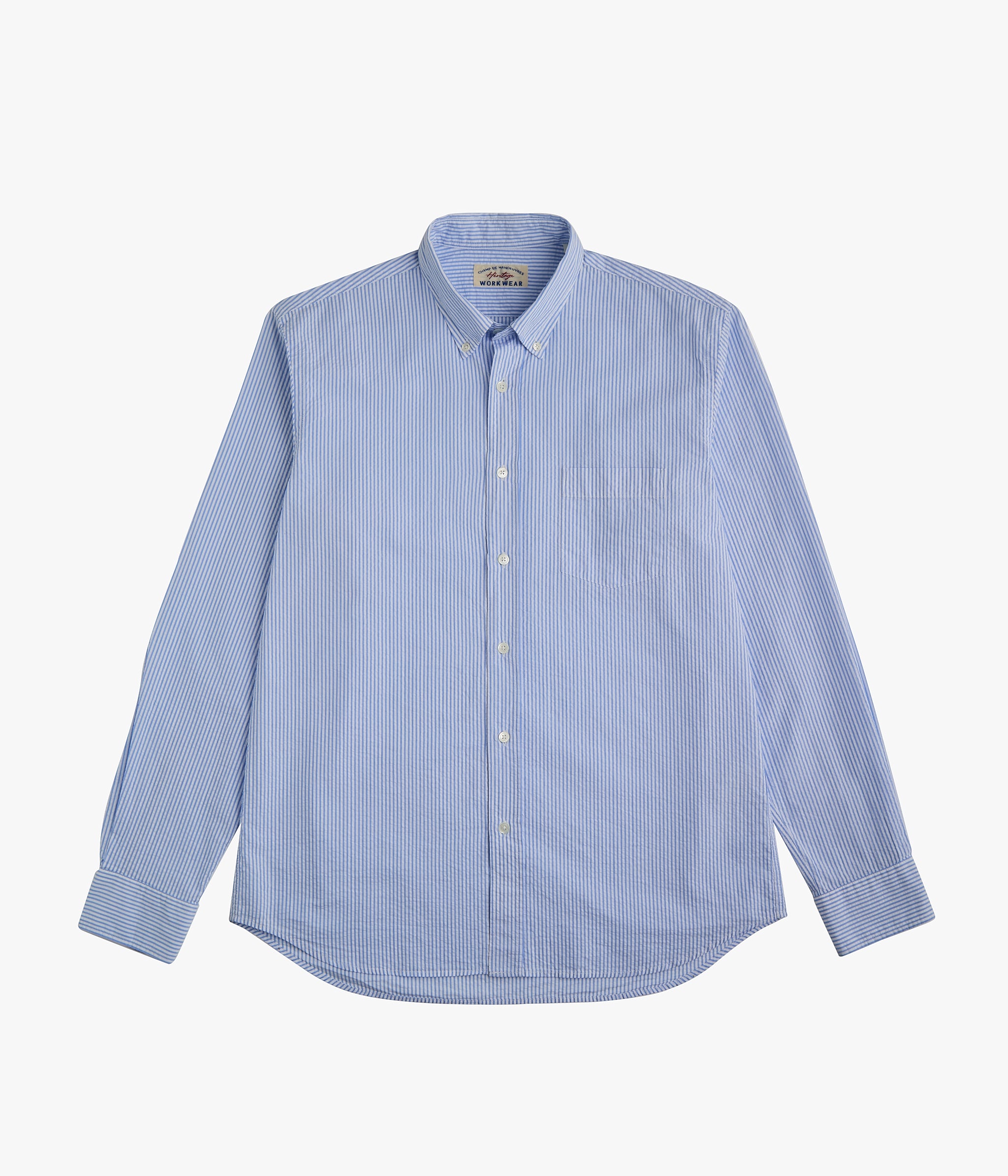 Chemise Seersucker à Rayures