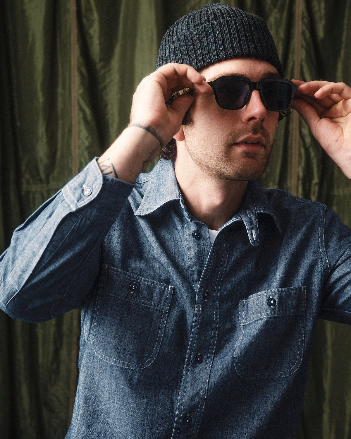 Chemise Work Chambray Homme