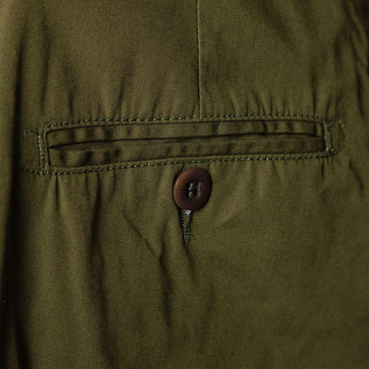 Chino Gabardine Olive - Champ de Manoeuvres 