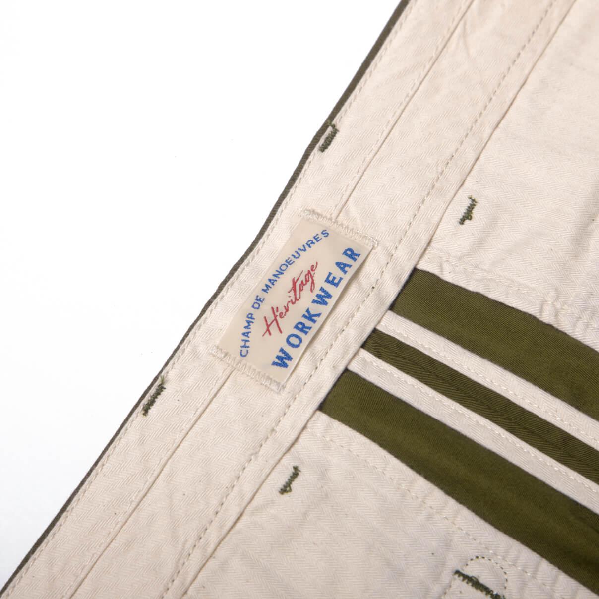 Chino Gabardine Olive - Champ de Manoeuvres 