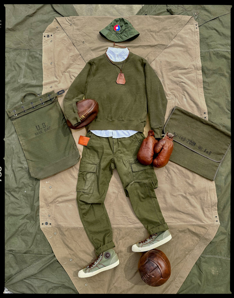 Heritage khaki sweatshirt 