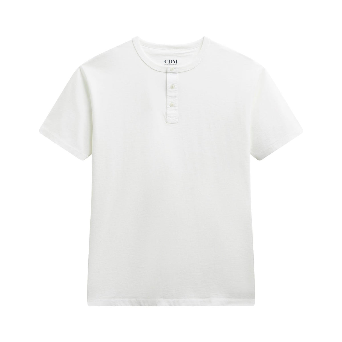 Henley homme coton manches courtes - Champ de Manoeuvres 