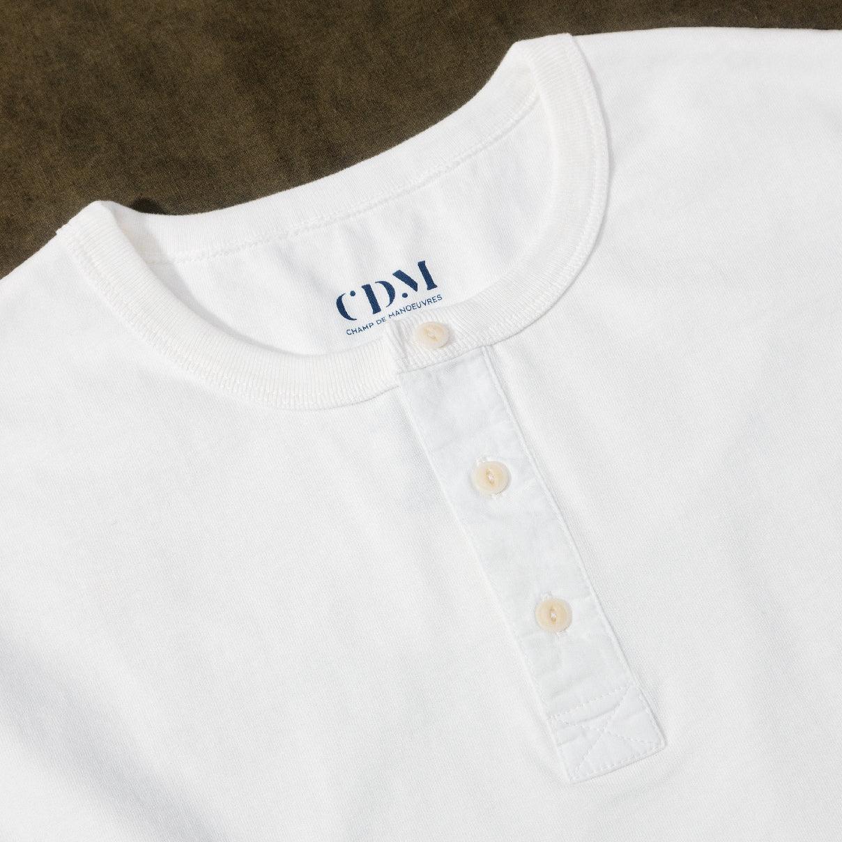 Henley homme coton manches longues - Champ de Manoeuvres 