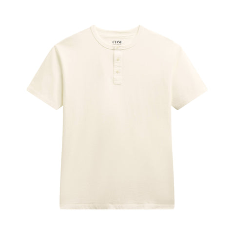 メンズ 半袖ヘンリーTシャツ