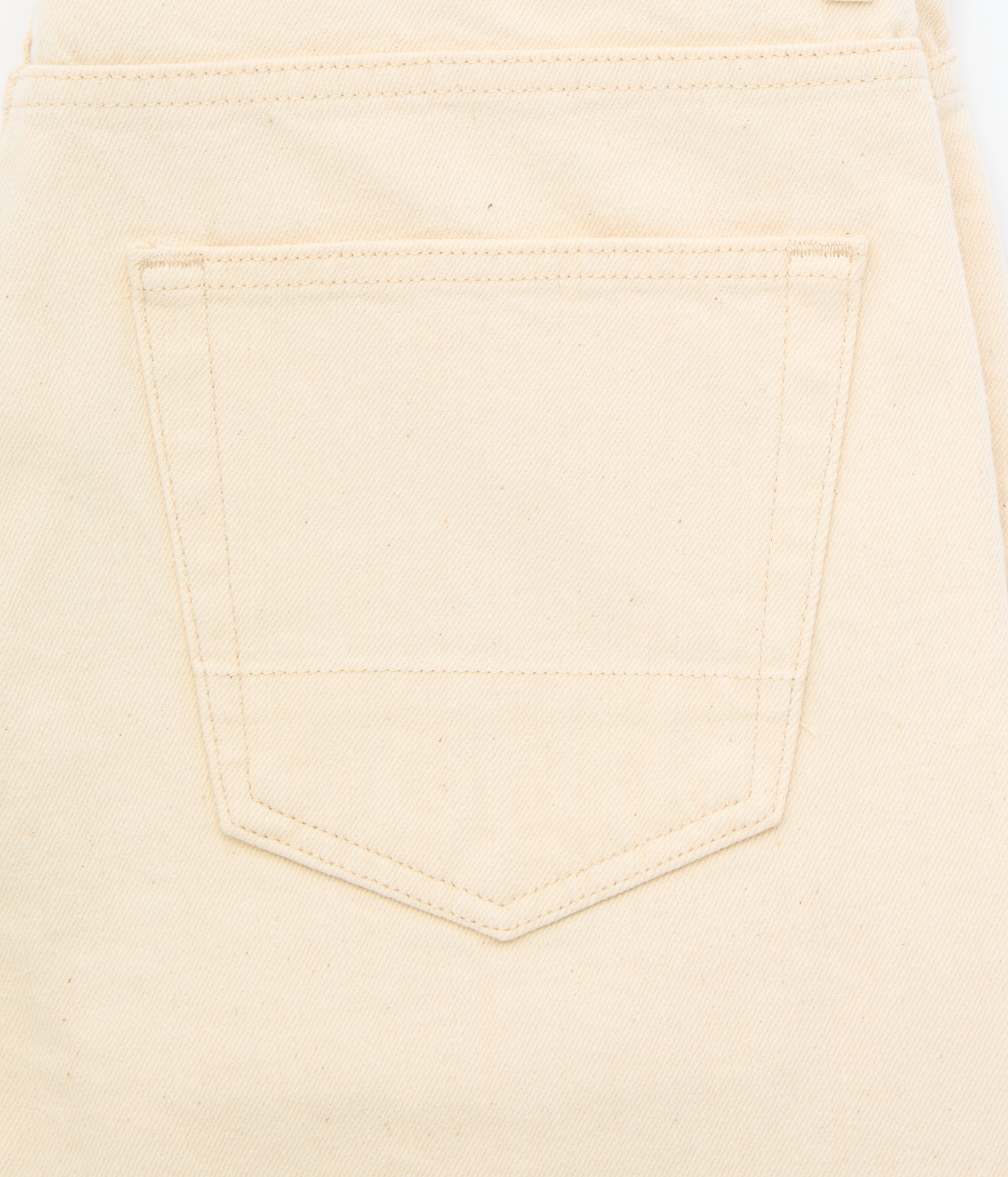 Ecru Japanese Straight Jeans Rinse — Cut 3320