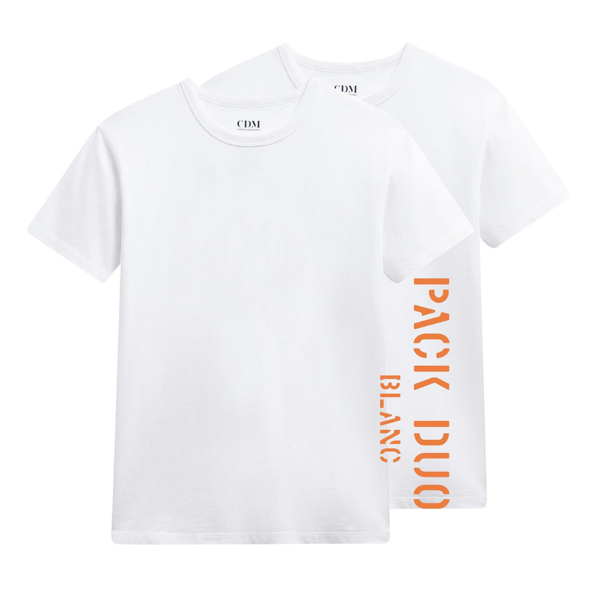 Pack Duo T-shirts Blancs Militaires