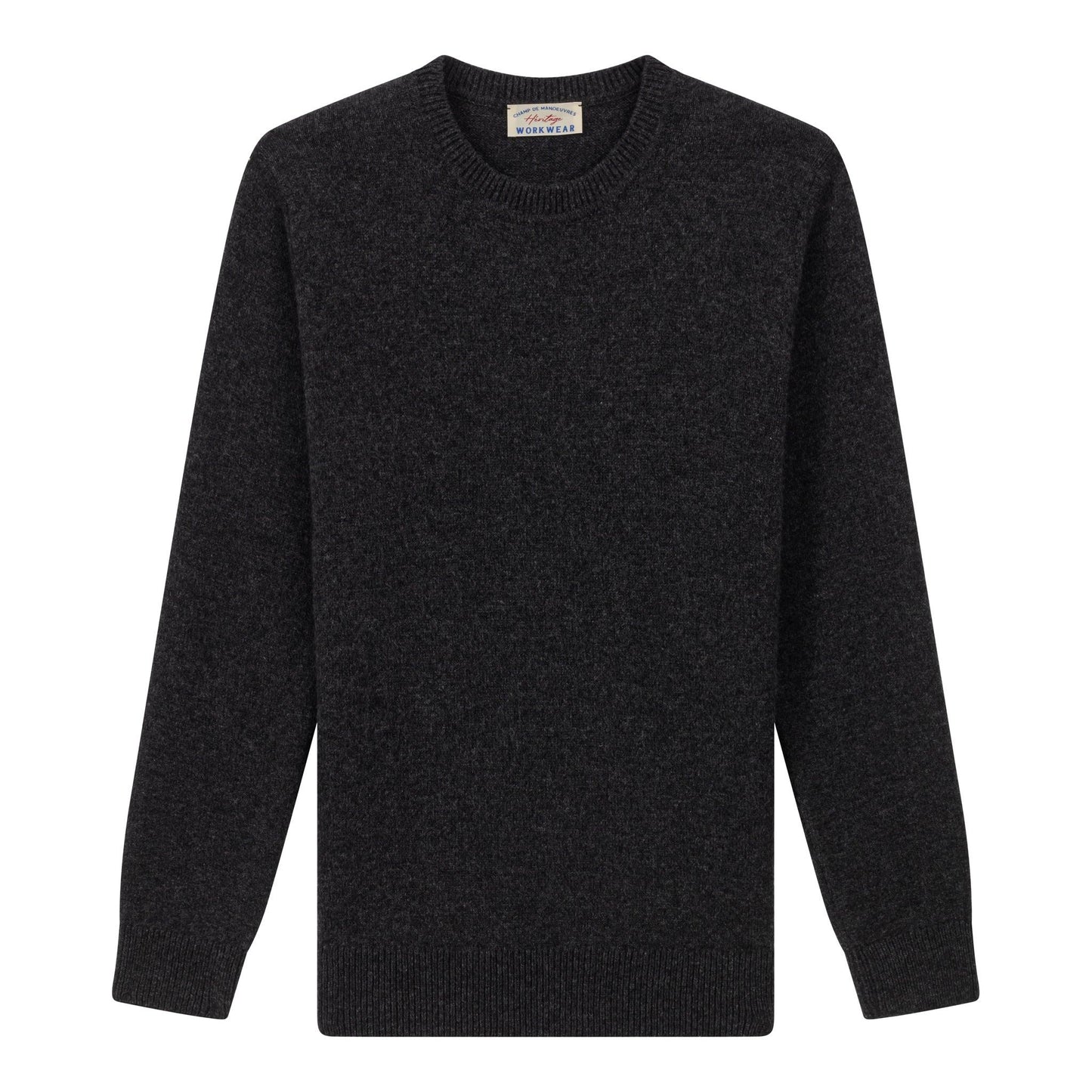 Pull Lambswool Anthracite - Champ de Manoeuvres 