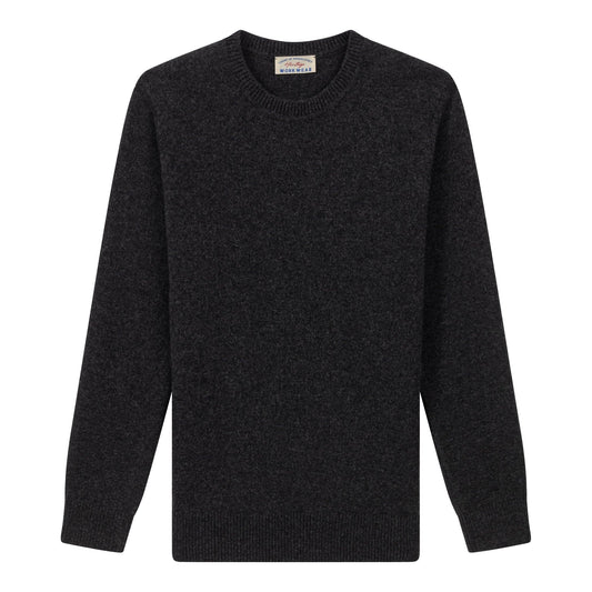 Pull Lambswool Anthracite - Champ de Manoeuvres 