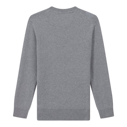 Pull Lambswool Gris clair - Champ de Manoeuvres 
