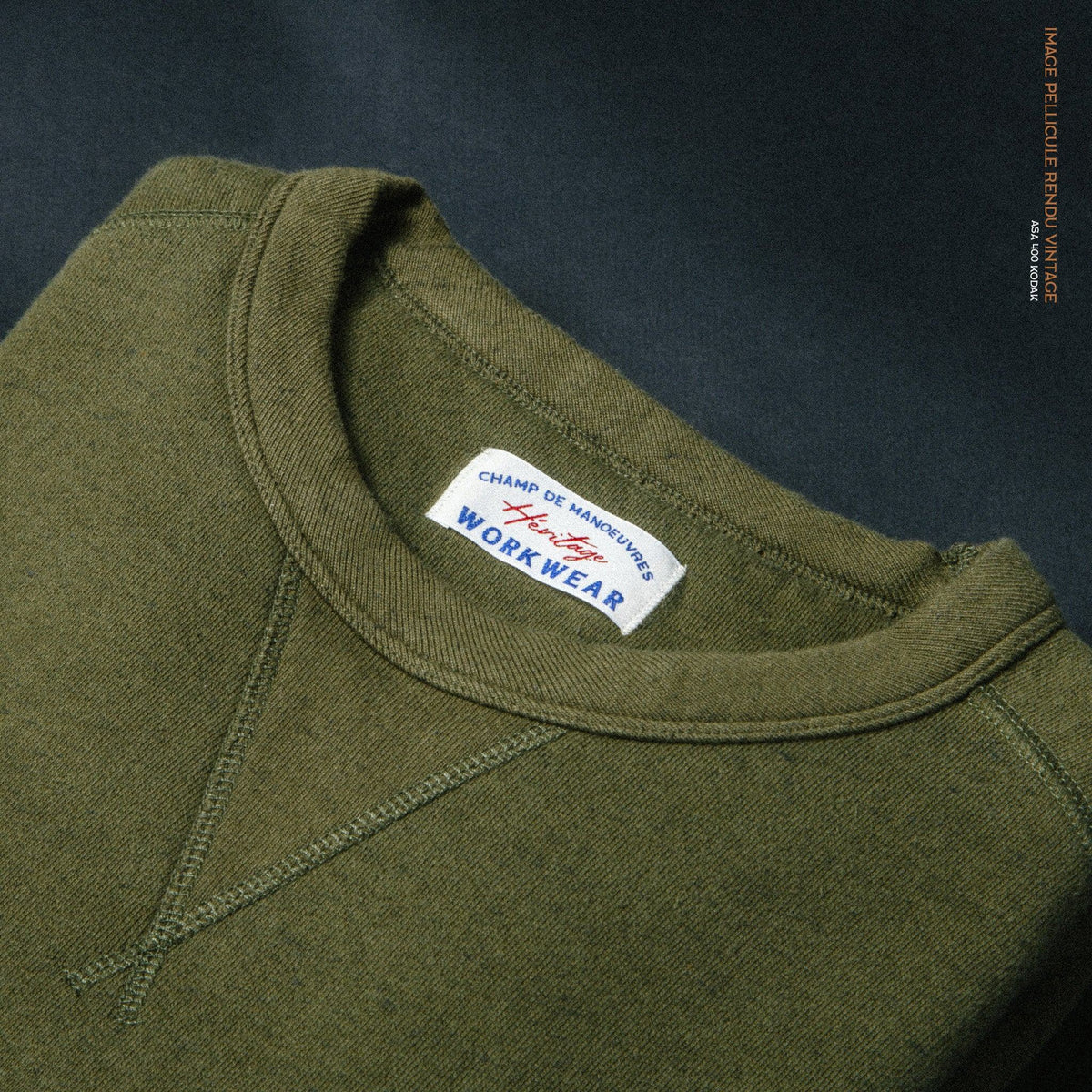 Sweatshirt Heritage kaki