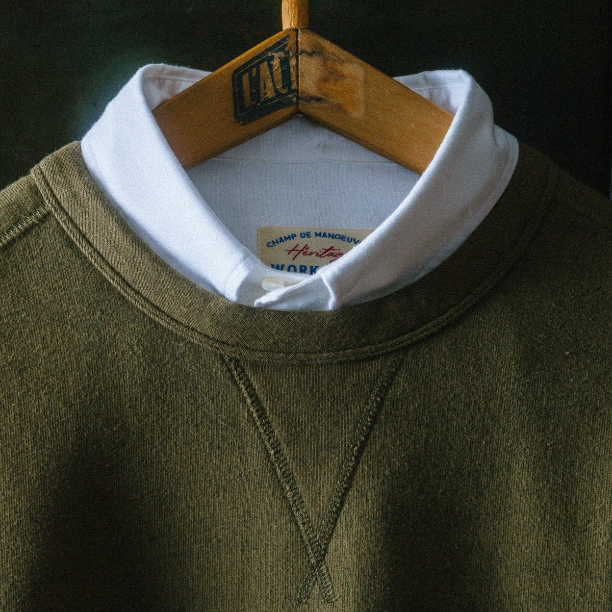 Sweatshirt Heritage kaki