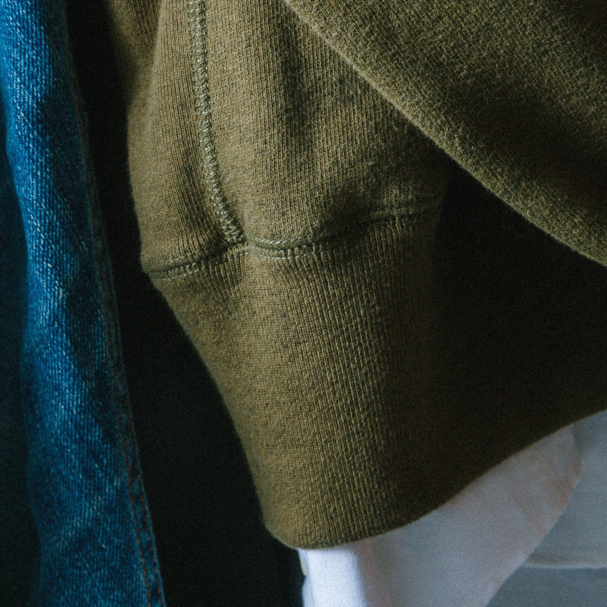 Sweatshirt Heritage kaki - Champ de Manoeuvres 