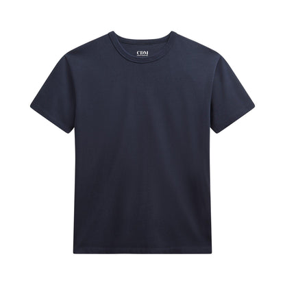 T-shirt colletage navy - Champ de Manoeuvres 