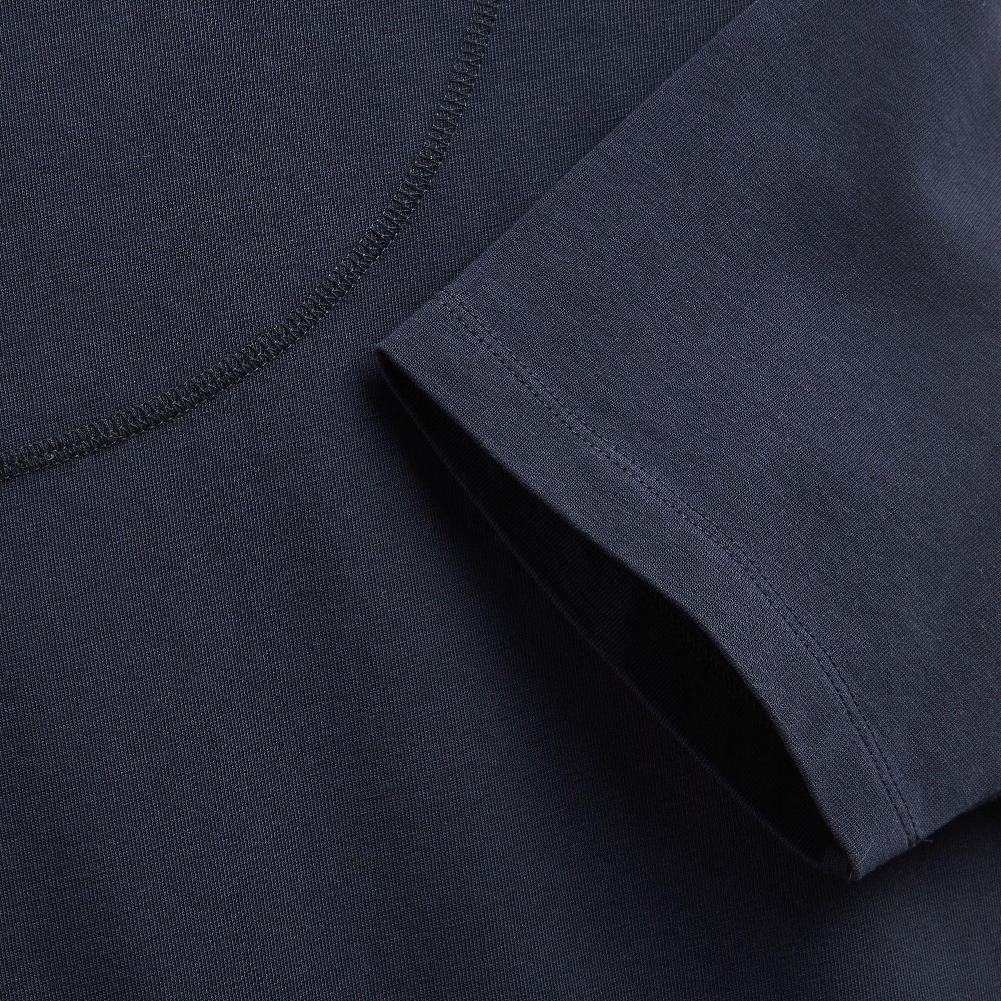T-shirt colletage navy - Champ de Manoeuvres 