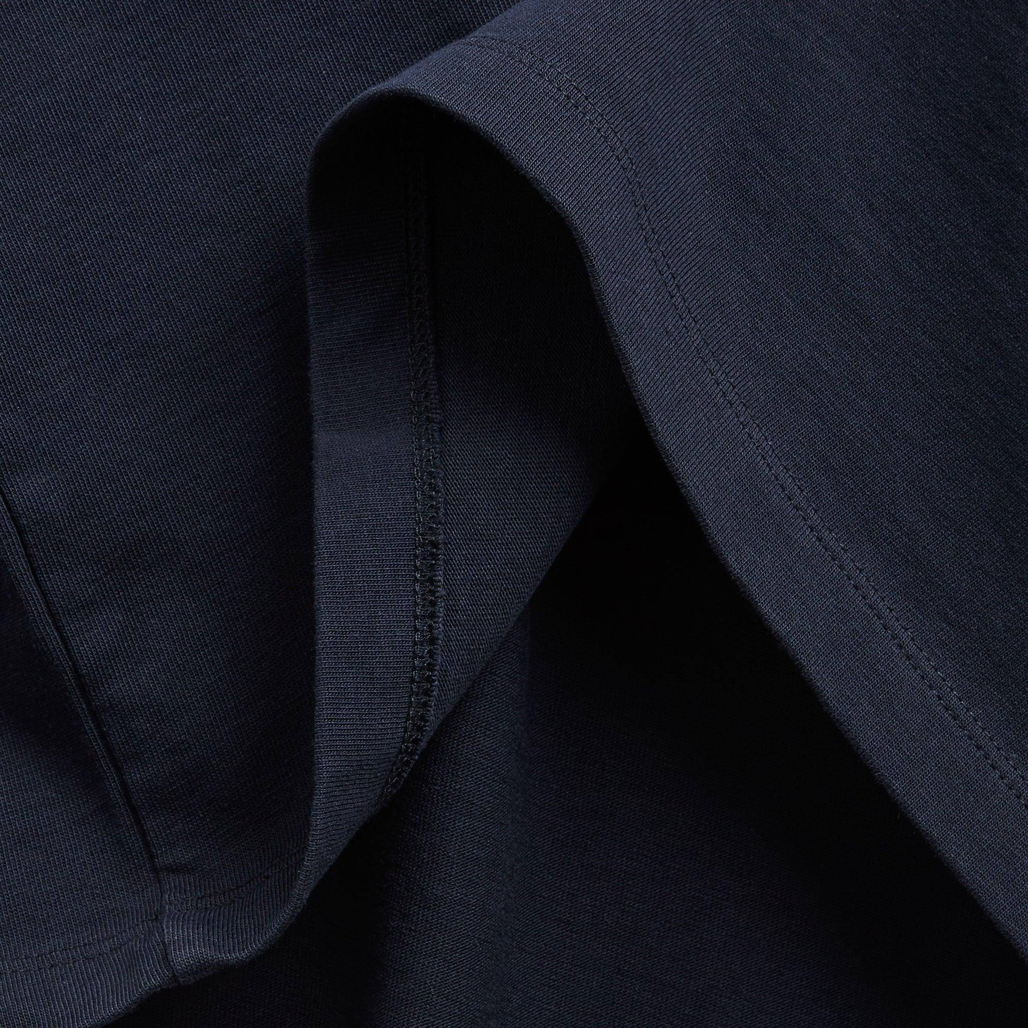 T-shirt colletage navy - Champ de Manoeuvres 
